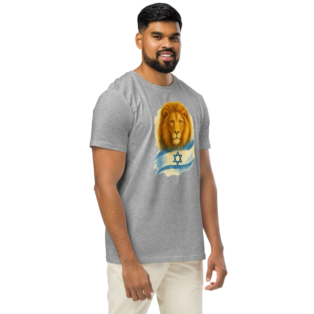 Lion Of Israel Unisex Organic Mid - Light T-Shirt - American Zionist
