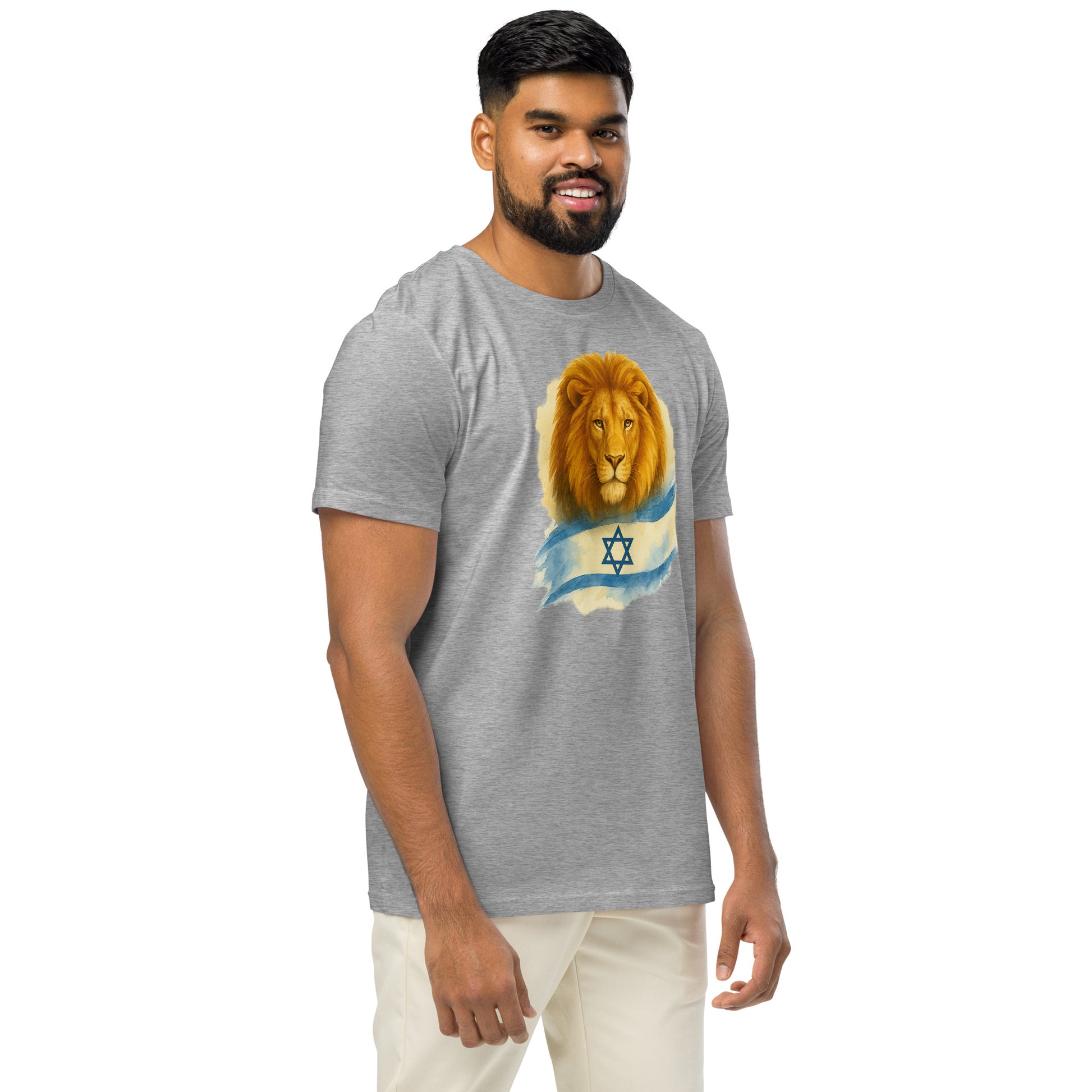 Lion Of Israel Unisex Organic Mid - Light T-Shirt - American Zionist