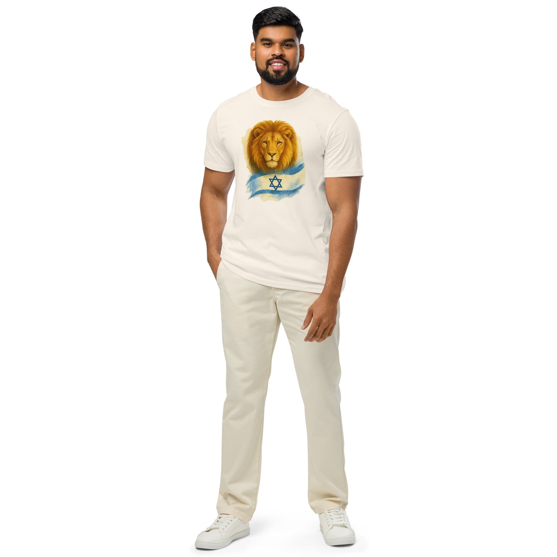 Lion Of Israel Unisex Organic Mid - Light T-Shirt - American Zionist