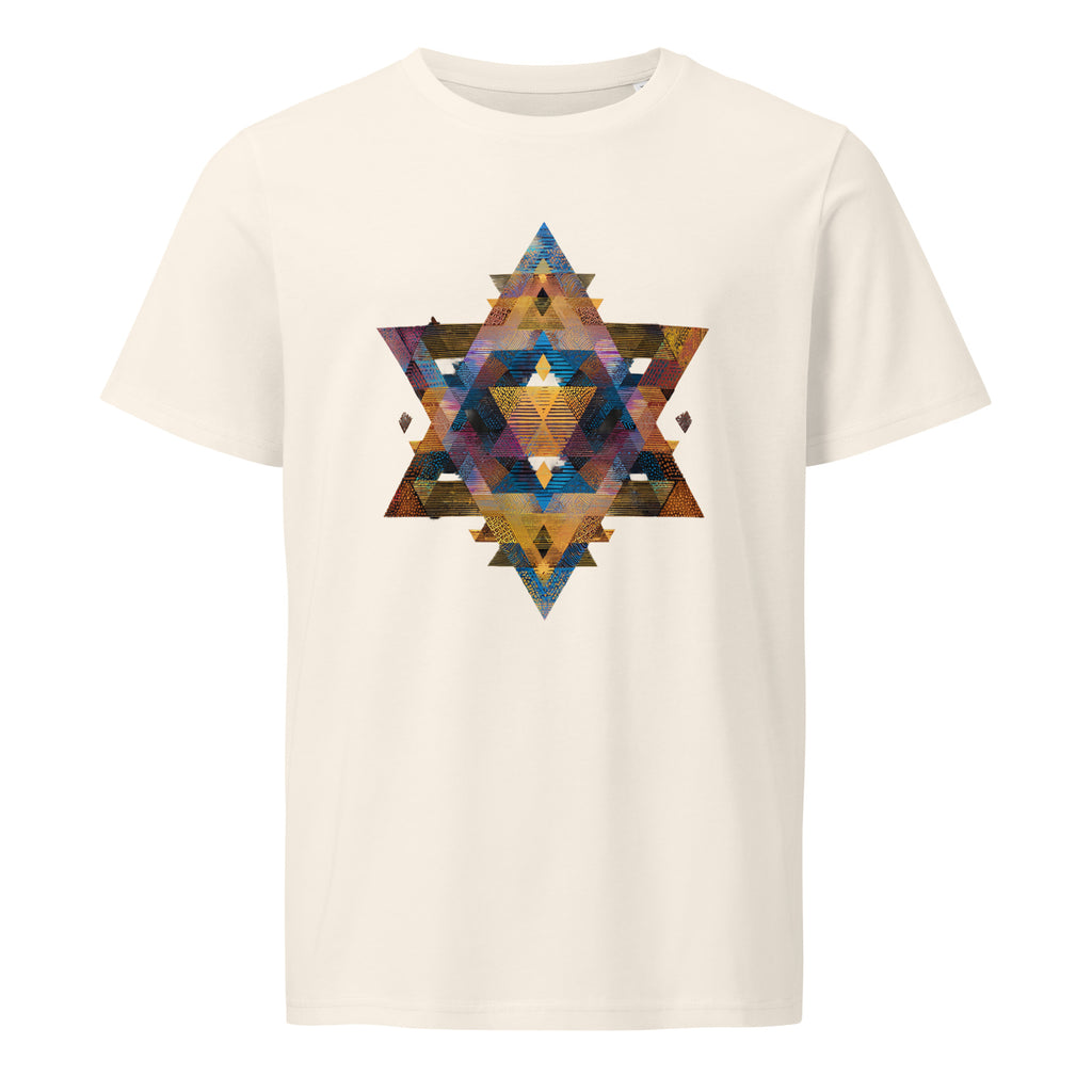 Star of David Geometric Unisex Organic Mid - Light T-Shirt - American Zionist