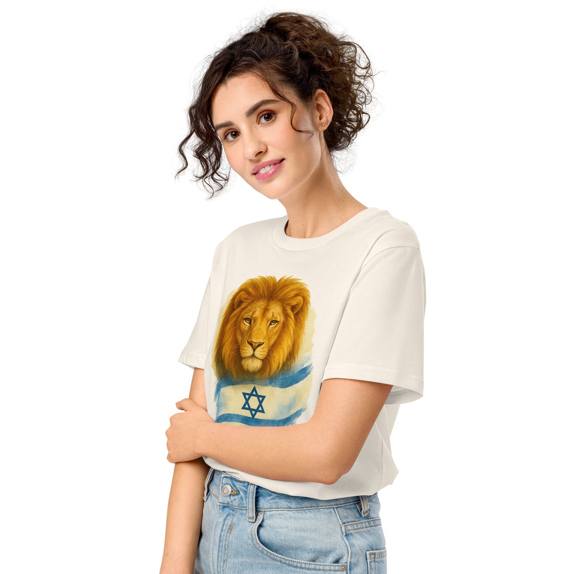 Lion Of Israel Unisex Organic Mid - Light T-Shirt - American Zionist