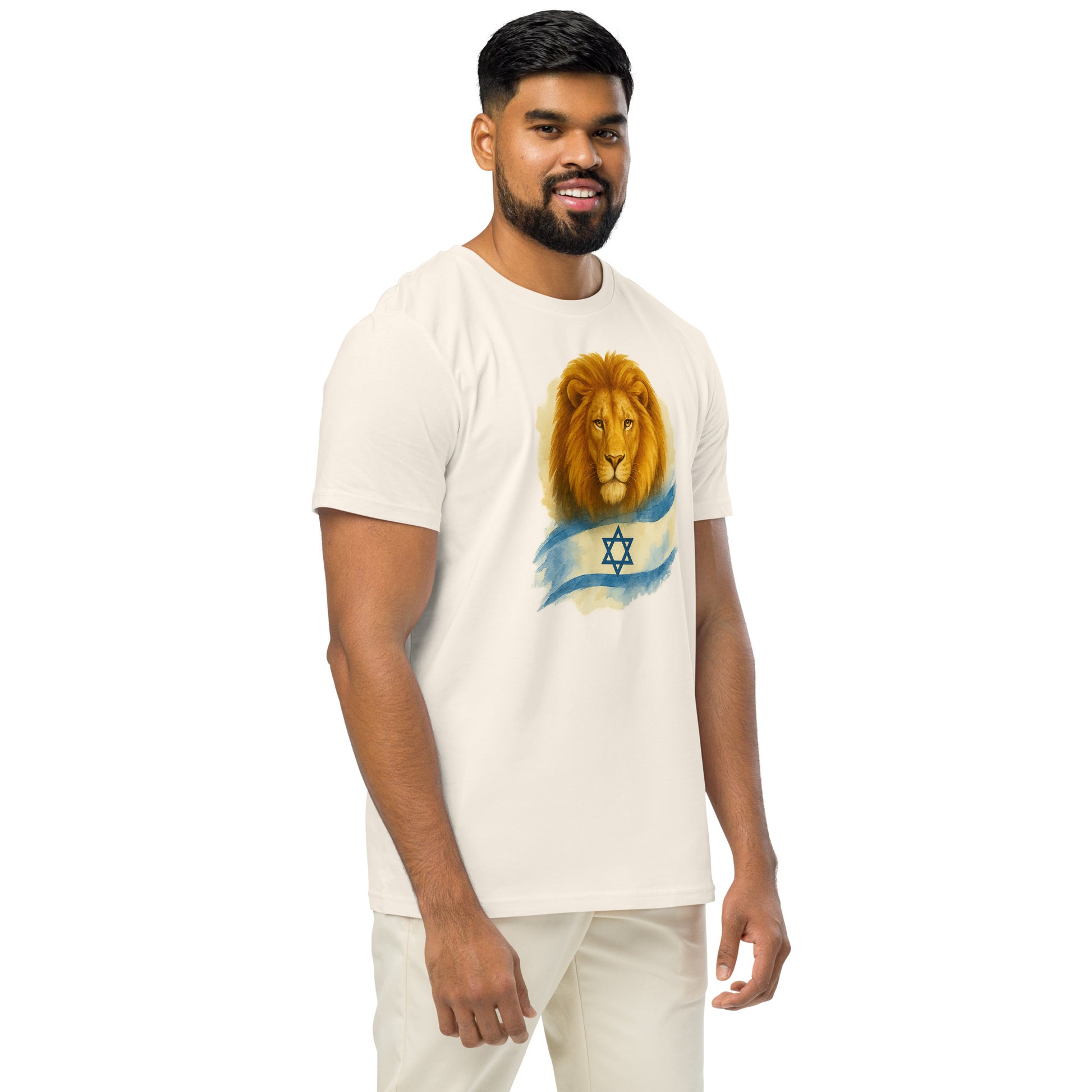 Lion Of Israel Unisex Organic Mid - Light T-Shirt - American Zionist
