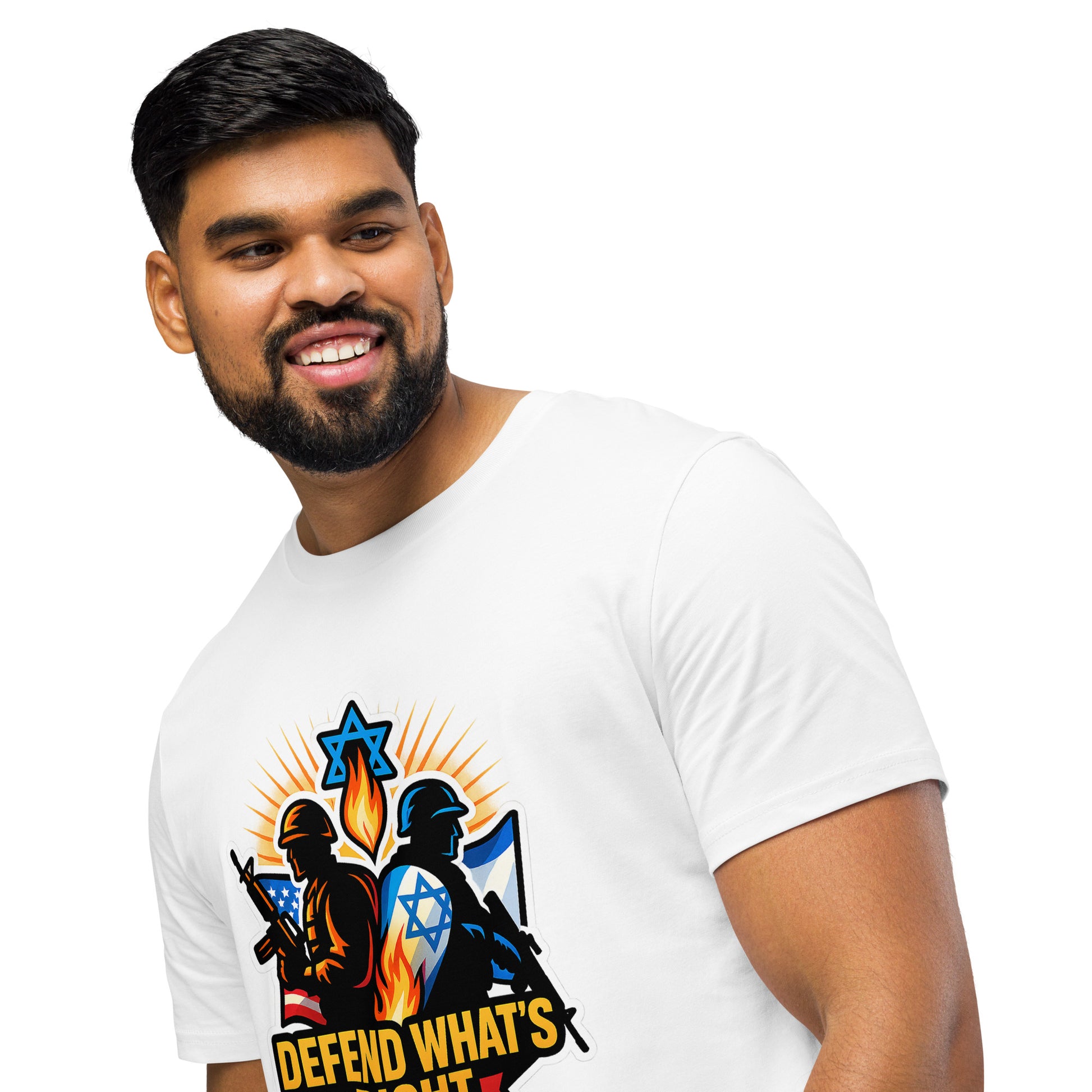 Defend Whats Right Unisex Organic Mid - Light T-Shirt - American Zionist