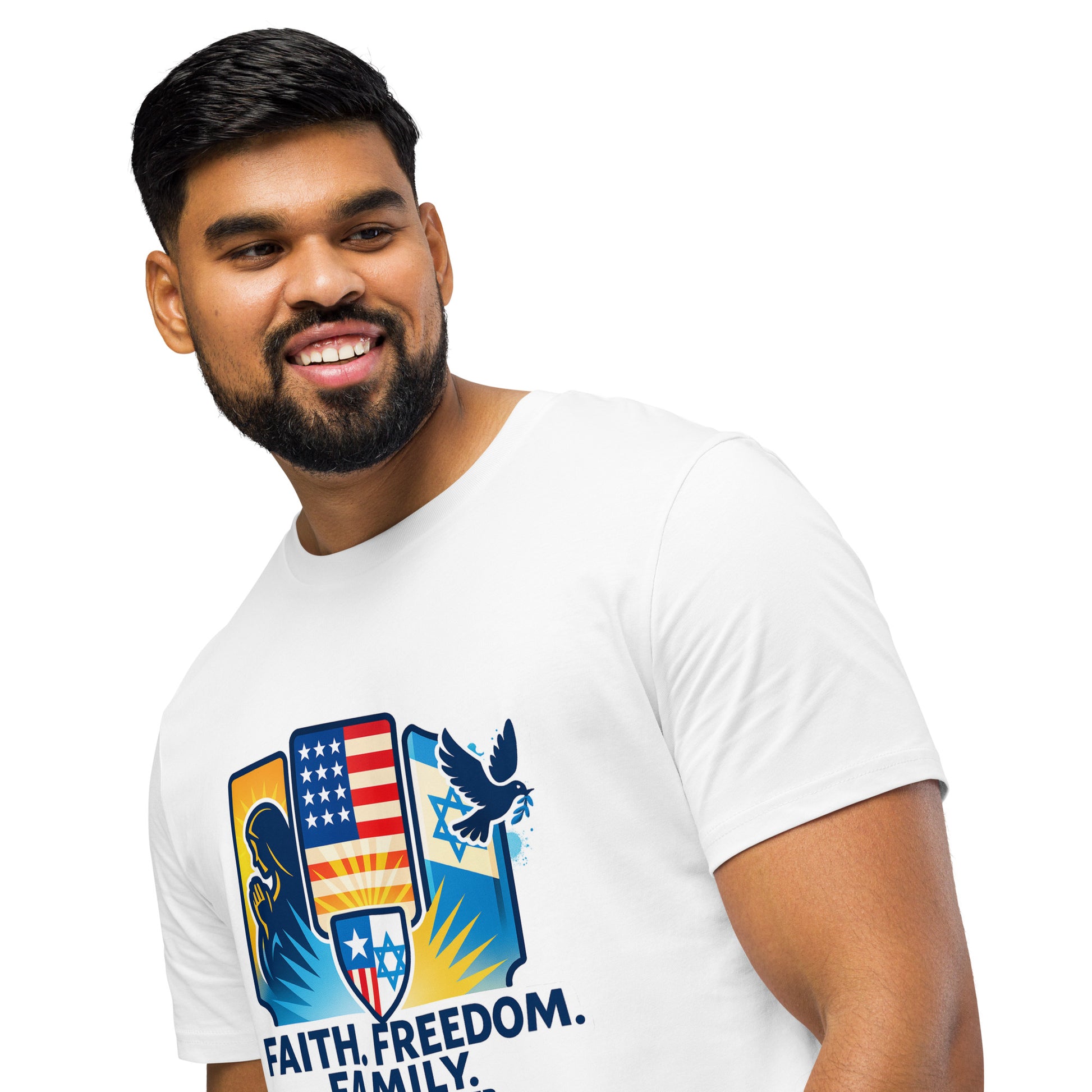 Faith Freedom Family Unisex Organic Mid - Light T-Shirt - American Zionist
