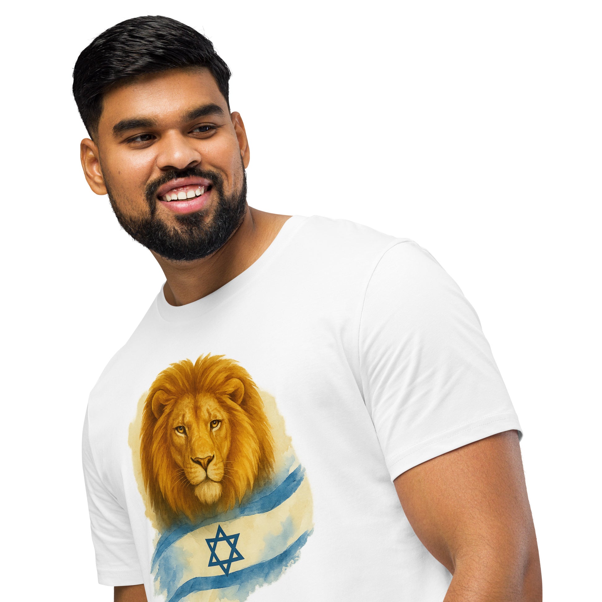 Lion Of Israel Unisex Organic Mid - Light T-Shirt - American Zionist
