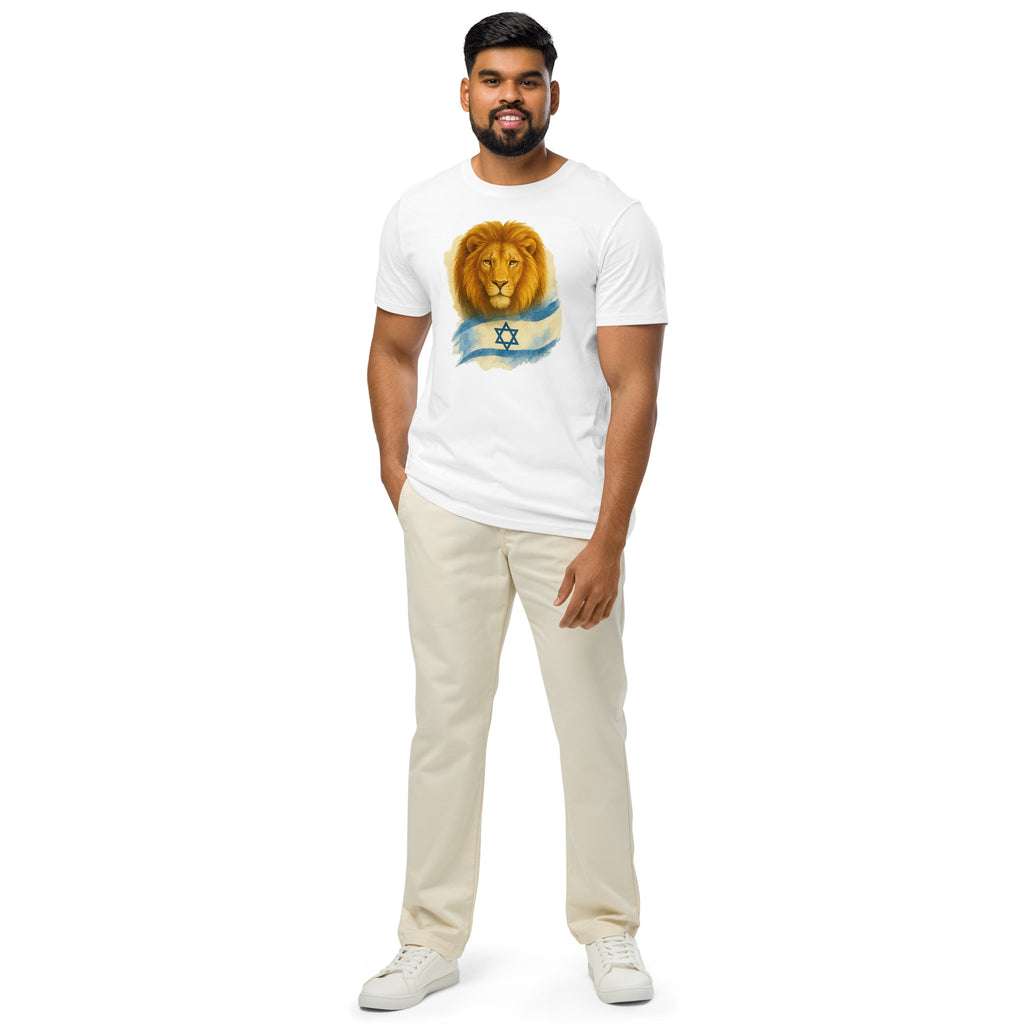 Lion Of Israel Unisex Organic Mid - Light T-Shirt - American Zionist
