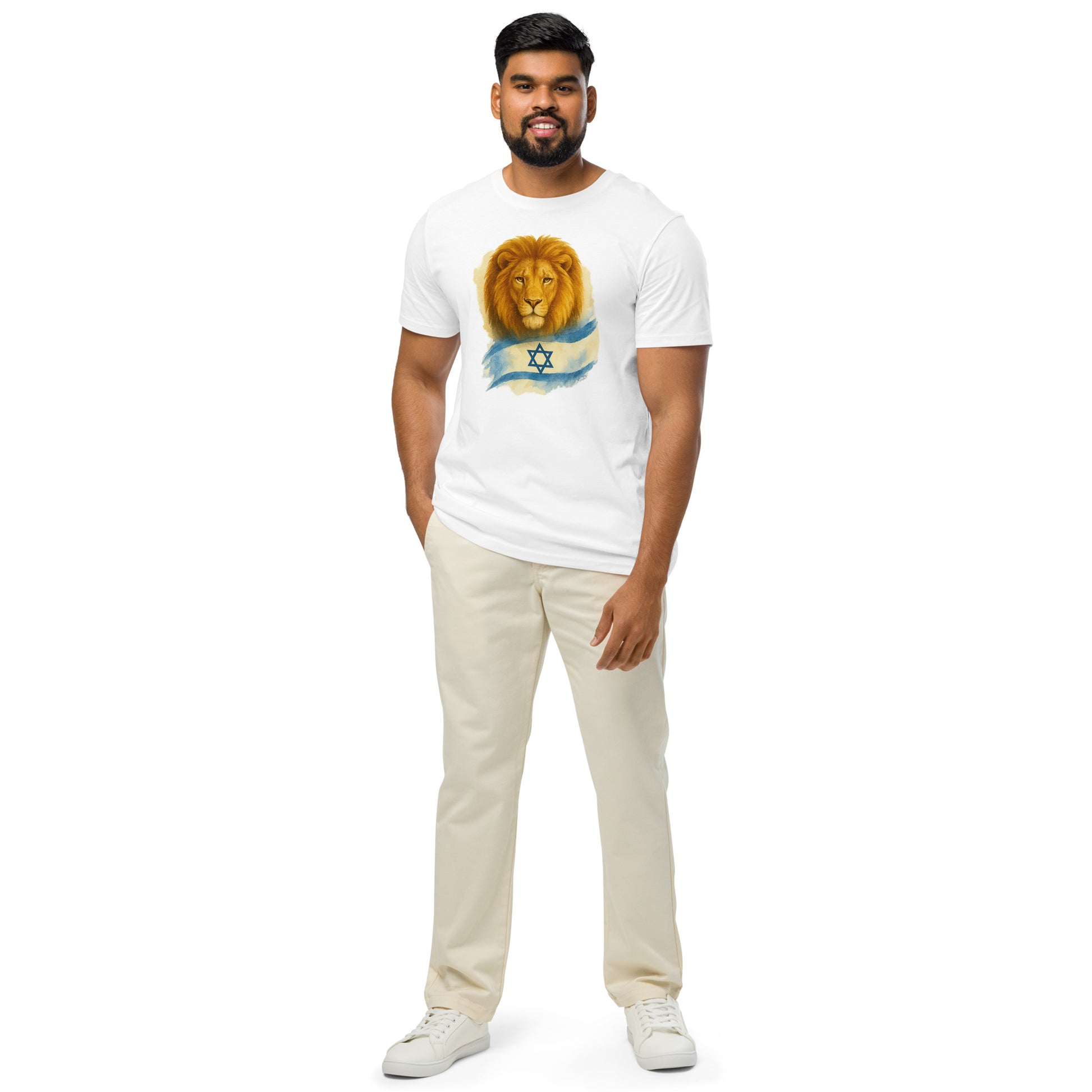 Lion Of Israel Unisex Organic Mid - Light T-Shirt - American Zionist
