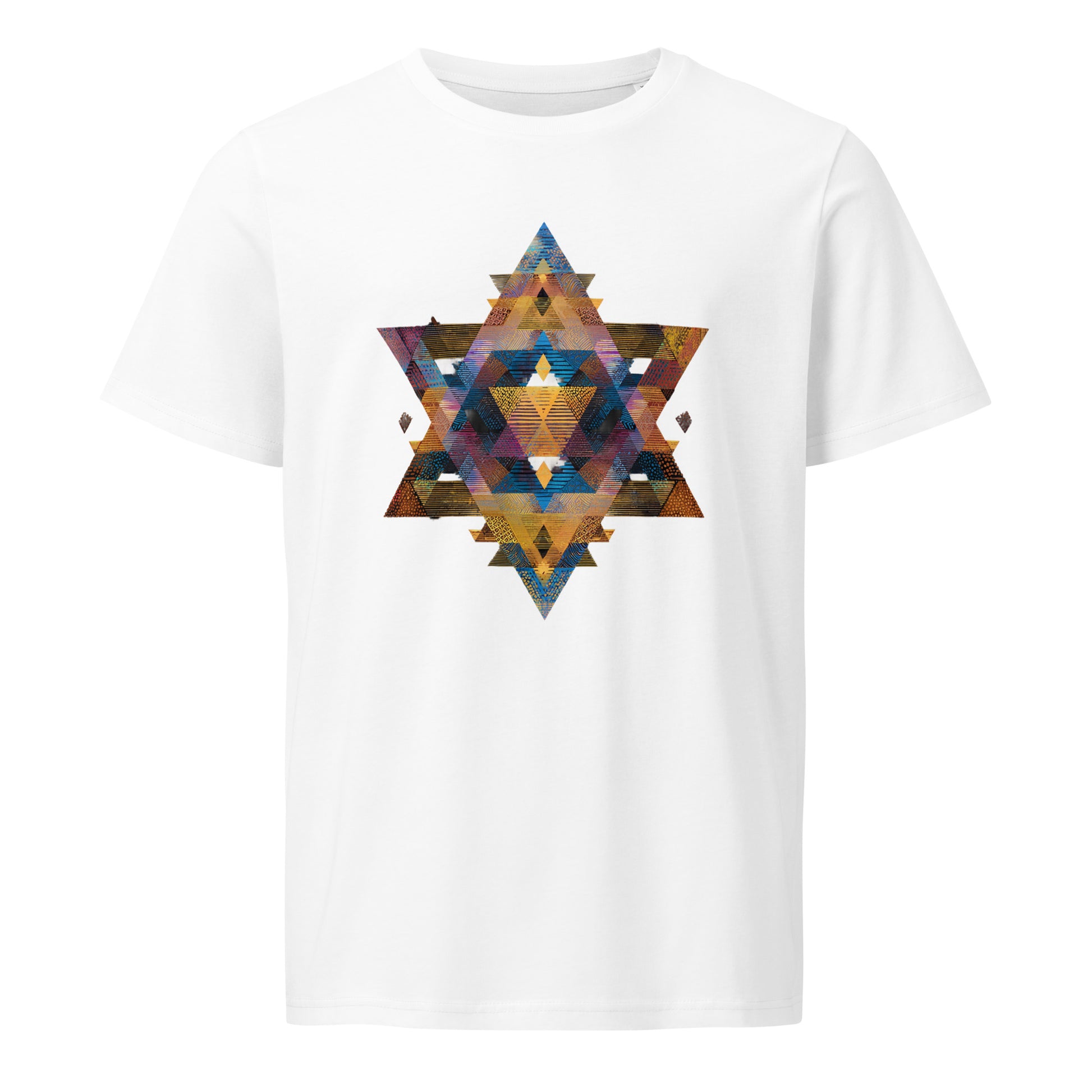 Star of David Geometric Unisex Organic Mid - Light T-Shirt - American Zionist