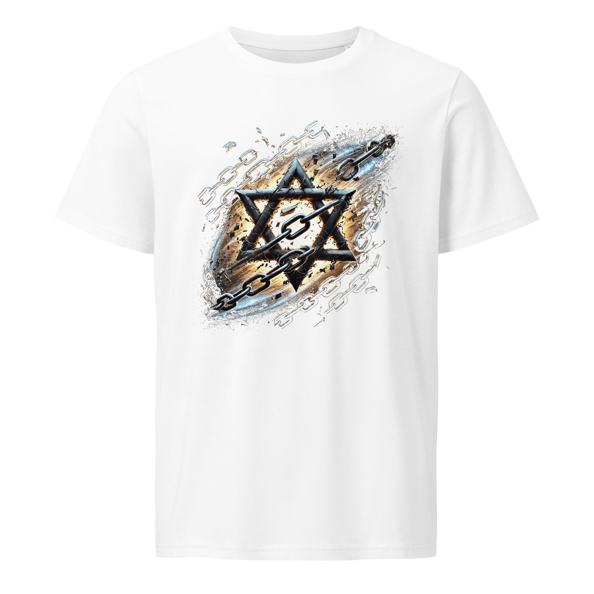 Galaxy Star of David Organic Mid - Light T-Shirt - American Zionist