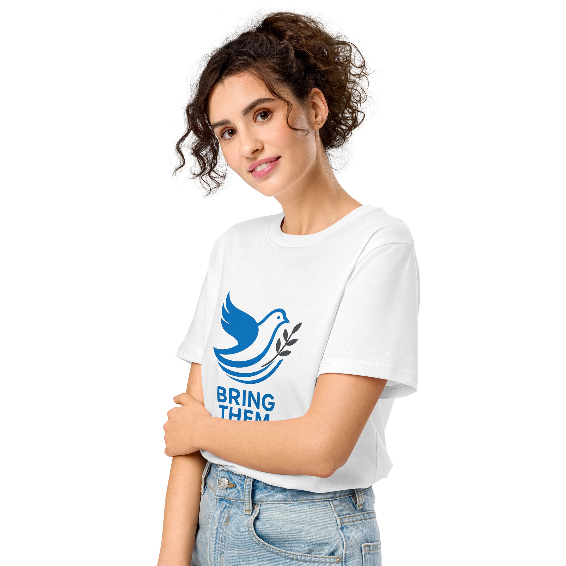 Dove Bring Them Home Unisex Organic Mid - Light T-Shirt - American Zionist