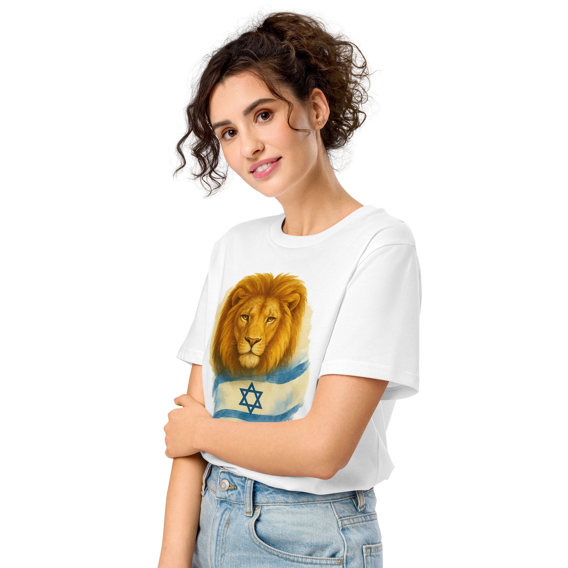 Lion Of Israel Unisex Organic Mid - Light T-Shirt - American Zionist
