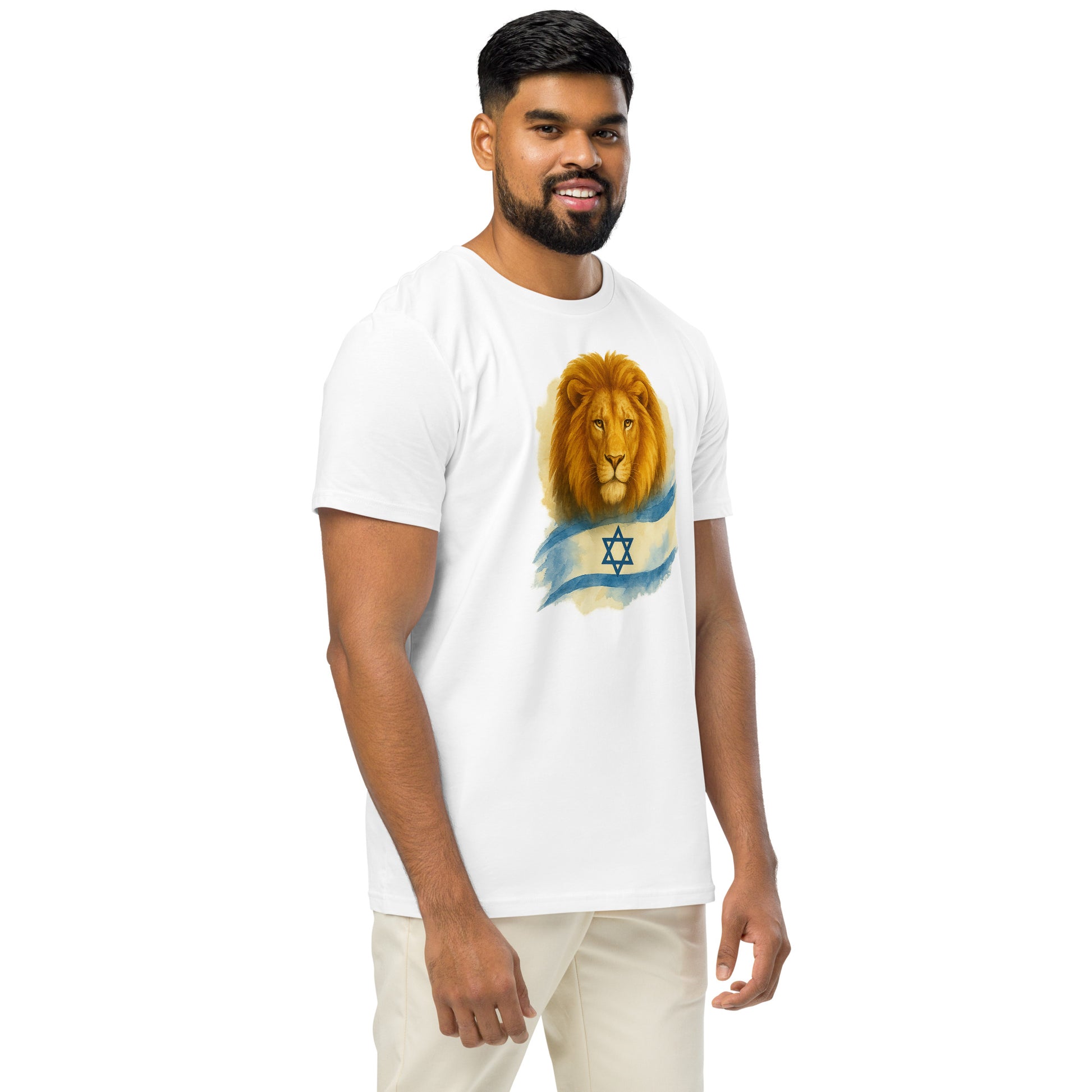 Lion Of Israel Unisex Organic Mid - Light T-Shirt - American Zionist
