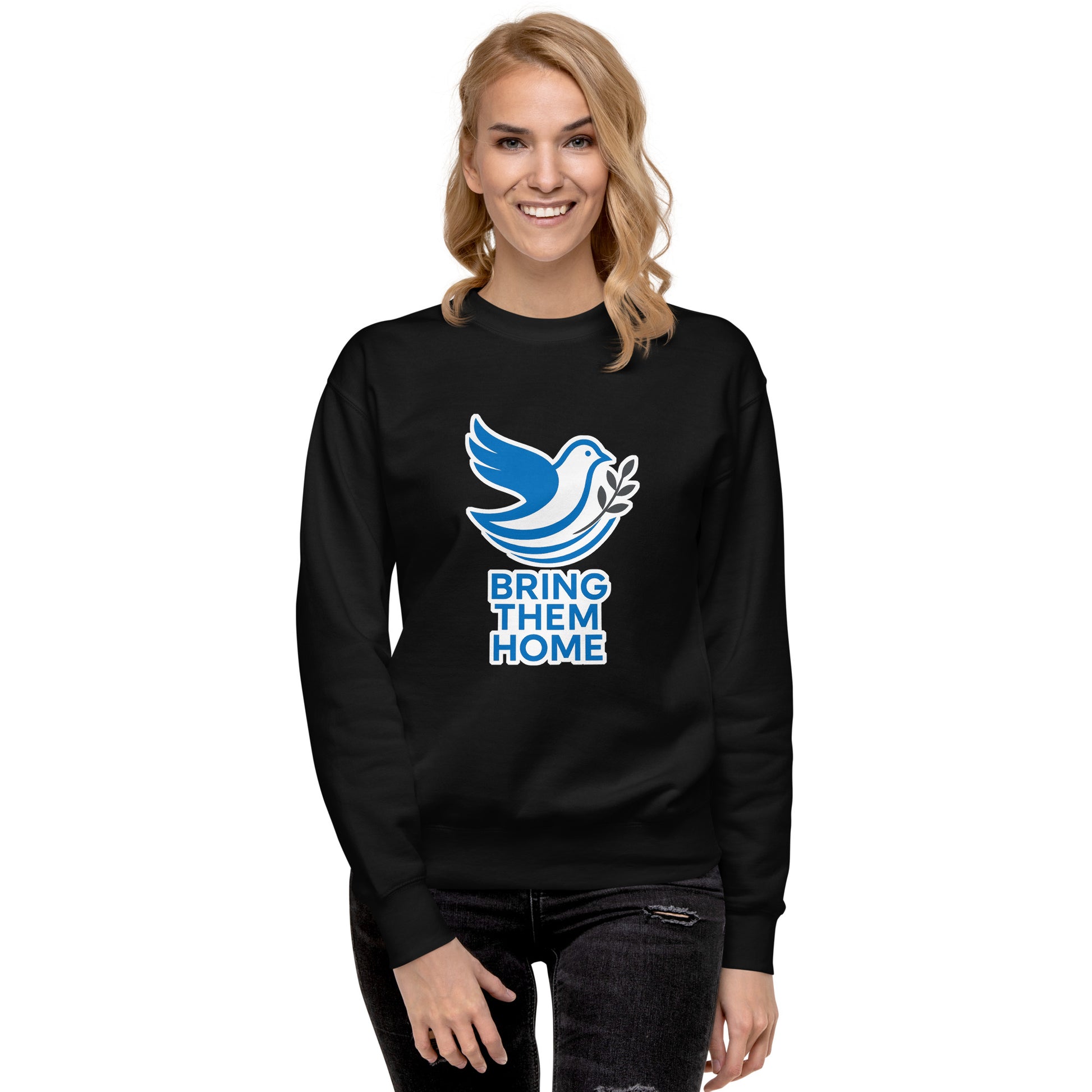 Dove Bring Them Home Unisex Premium Sweatshirt - American Zionist