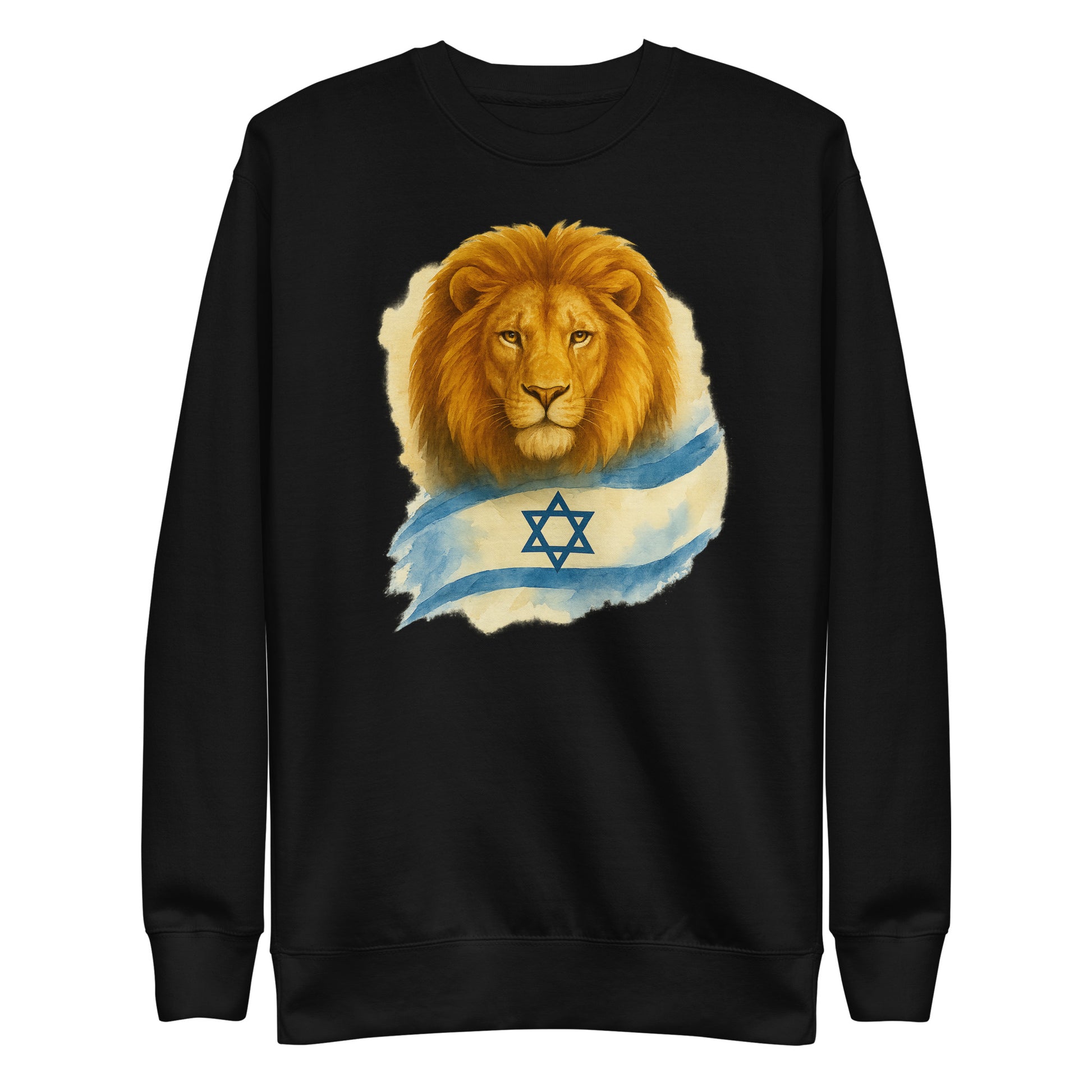 Lion Of Israel Unisex Premium Sweatshirt - American Zionist