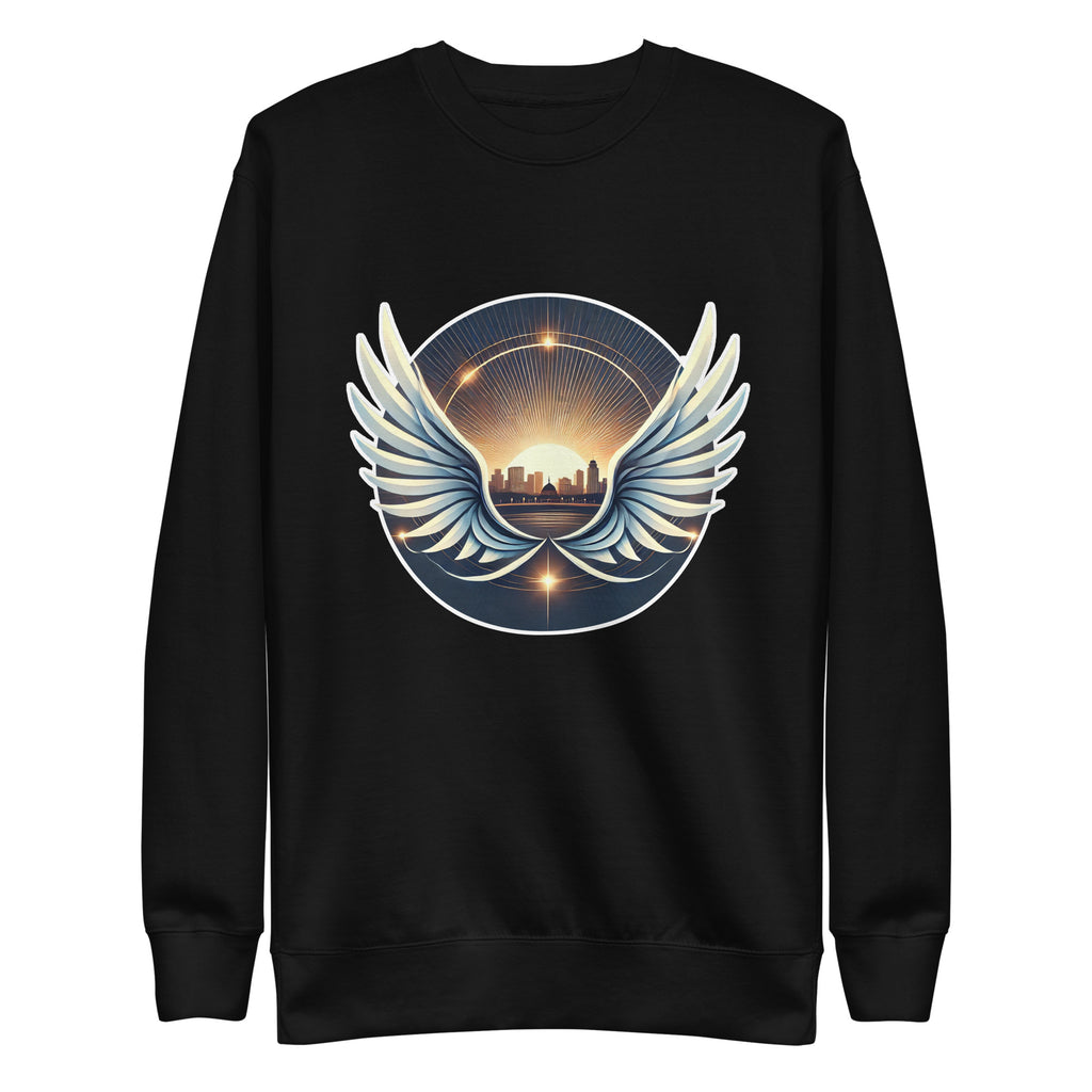 Sunrise Wings Premium Sweatshirt - American Zionist