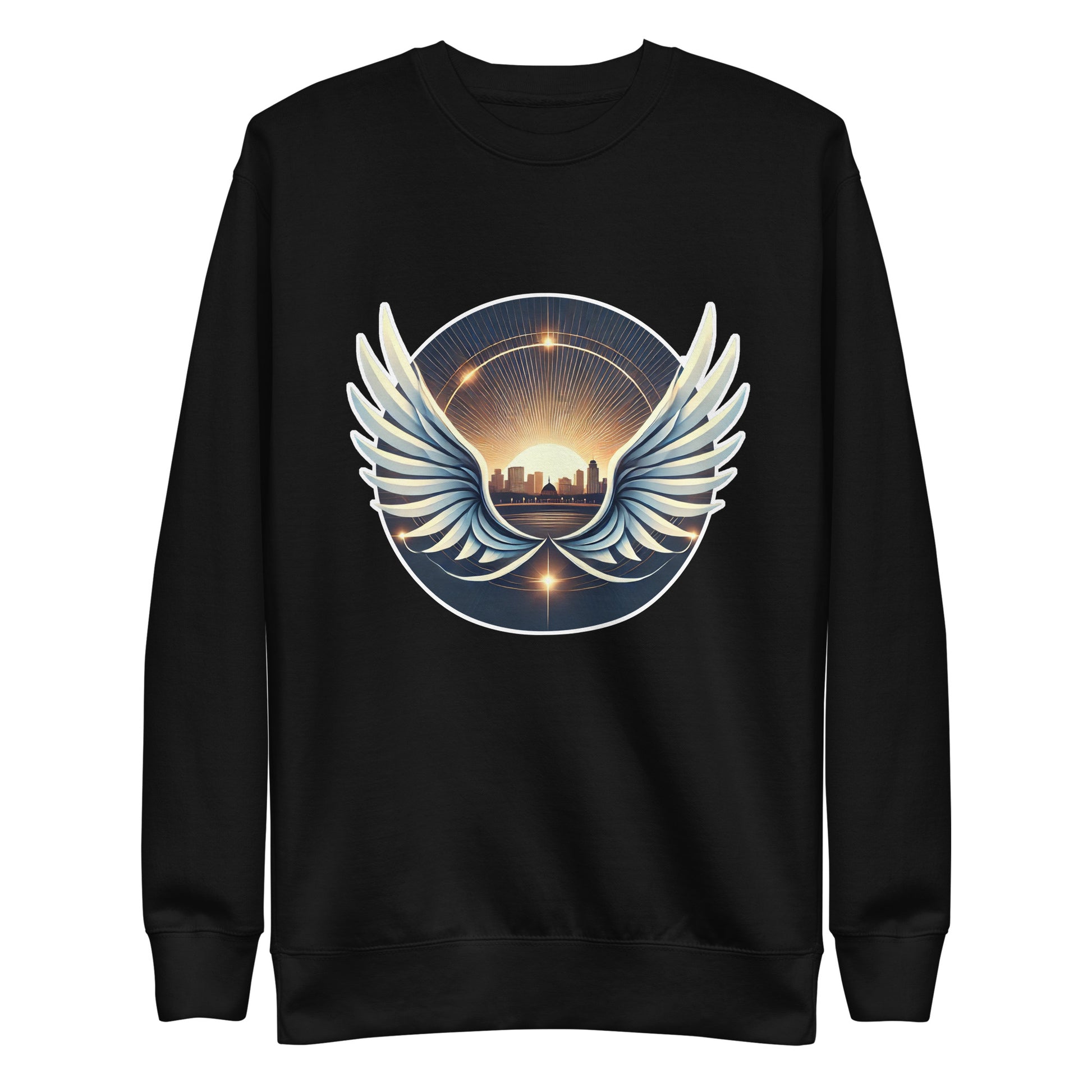 Sunrise Wings Premium Sweatshirt - American Zionist