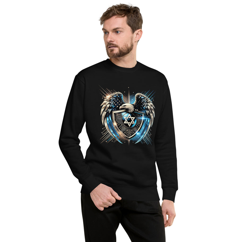 Galaxy Star of David Premium Sweatshirt - American Zionist