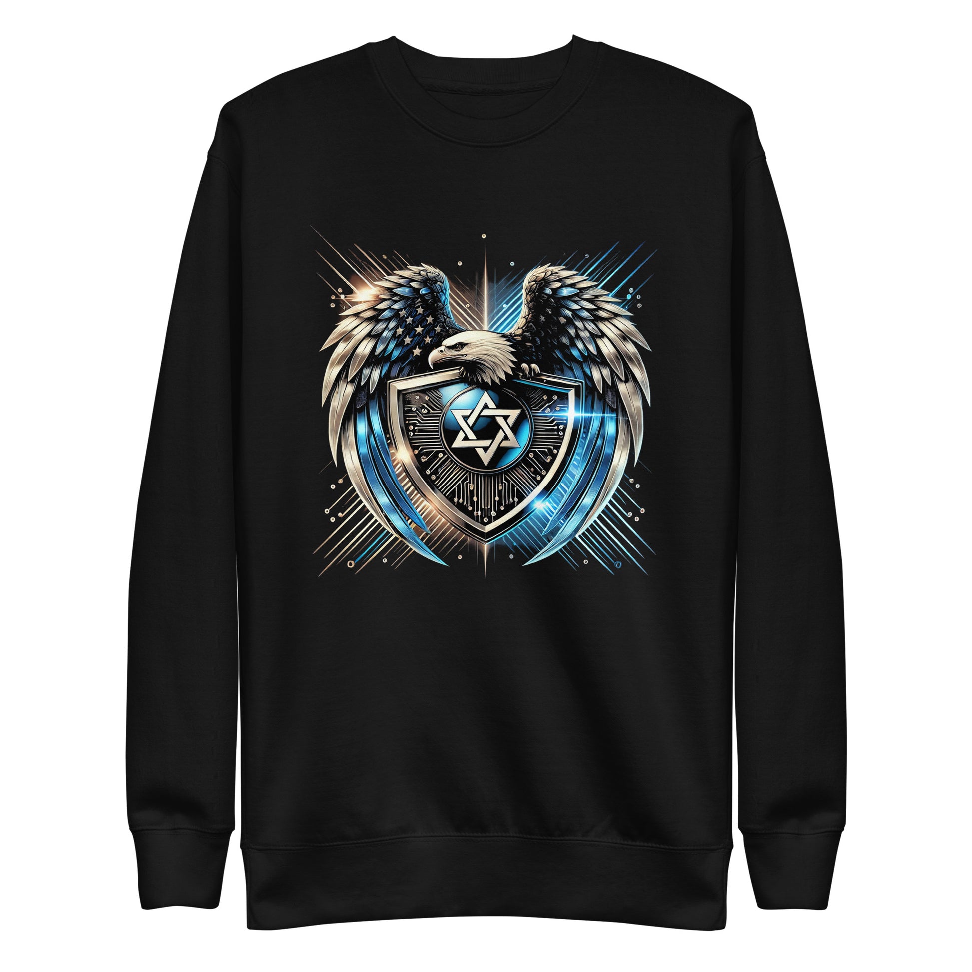 Galaxy Star of David Premium Sweatshirt - American Zionist