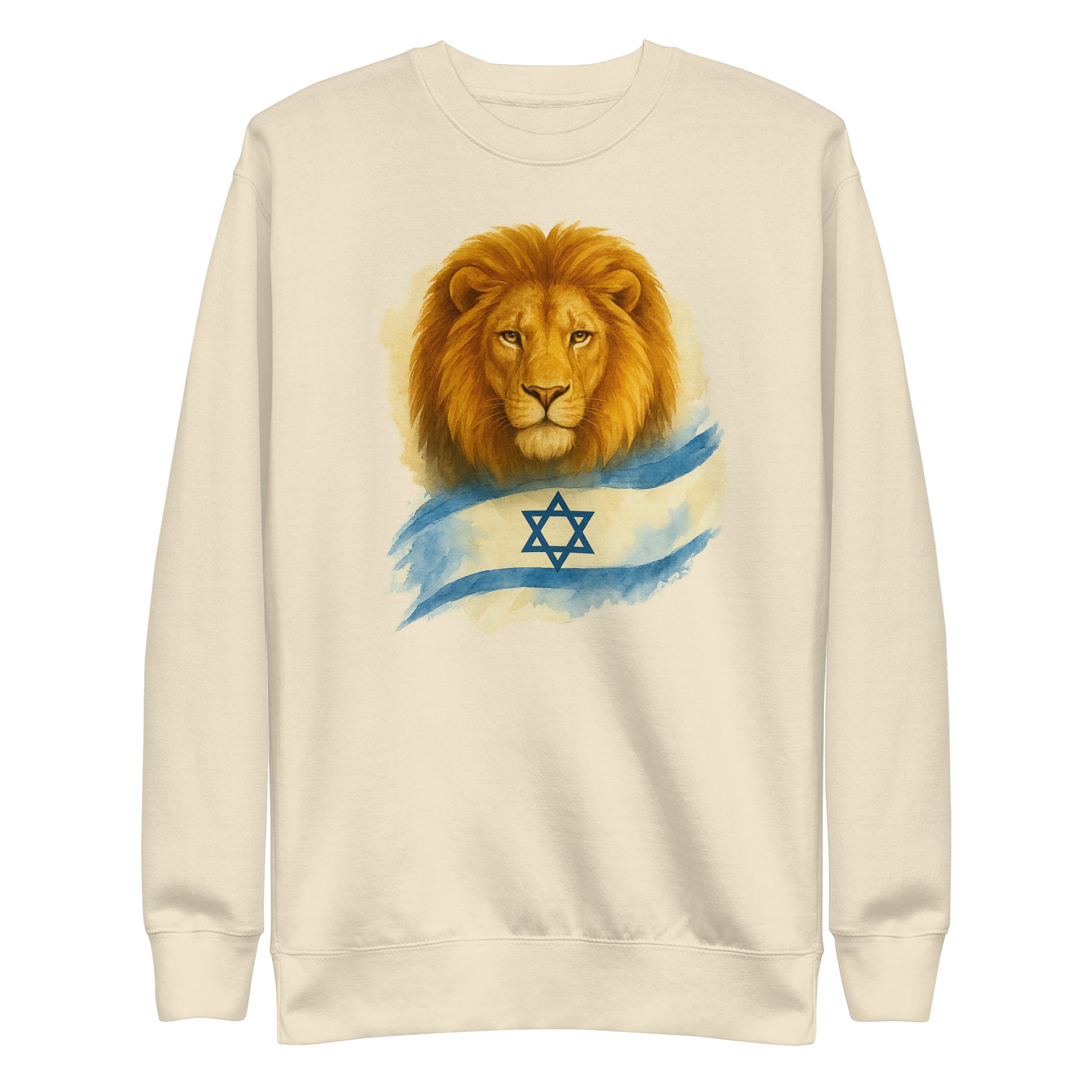 Lion Of Israel Unisex Premium Sweatshirt - American Zionist