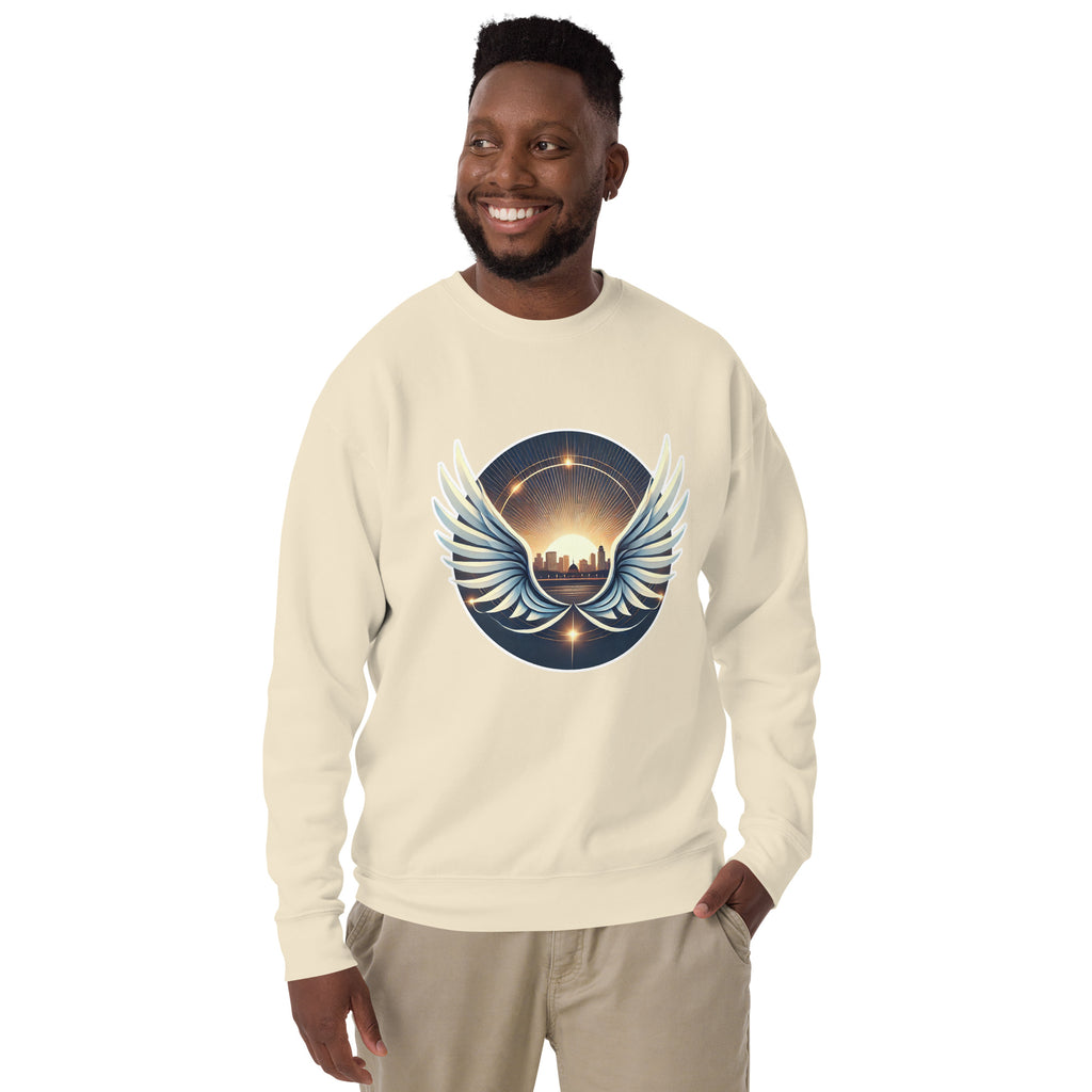 Sunrise Wings Premium Sweatshirt - American Zionist