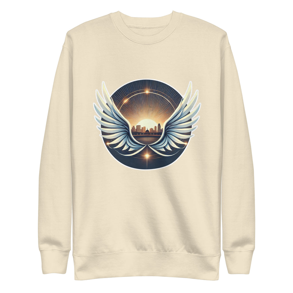 Sunrise Wings Premium Sweatshirt - American Zionist