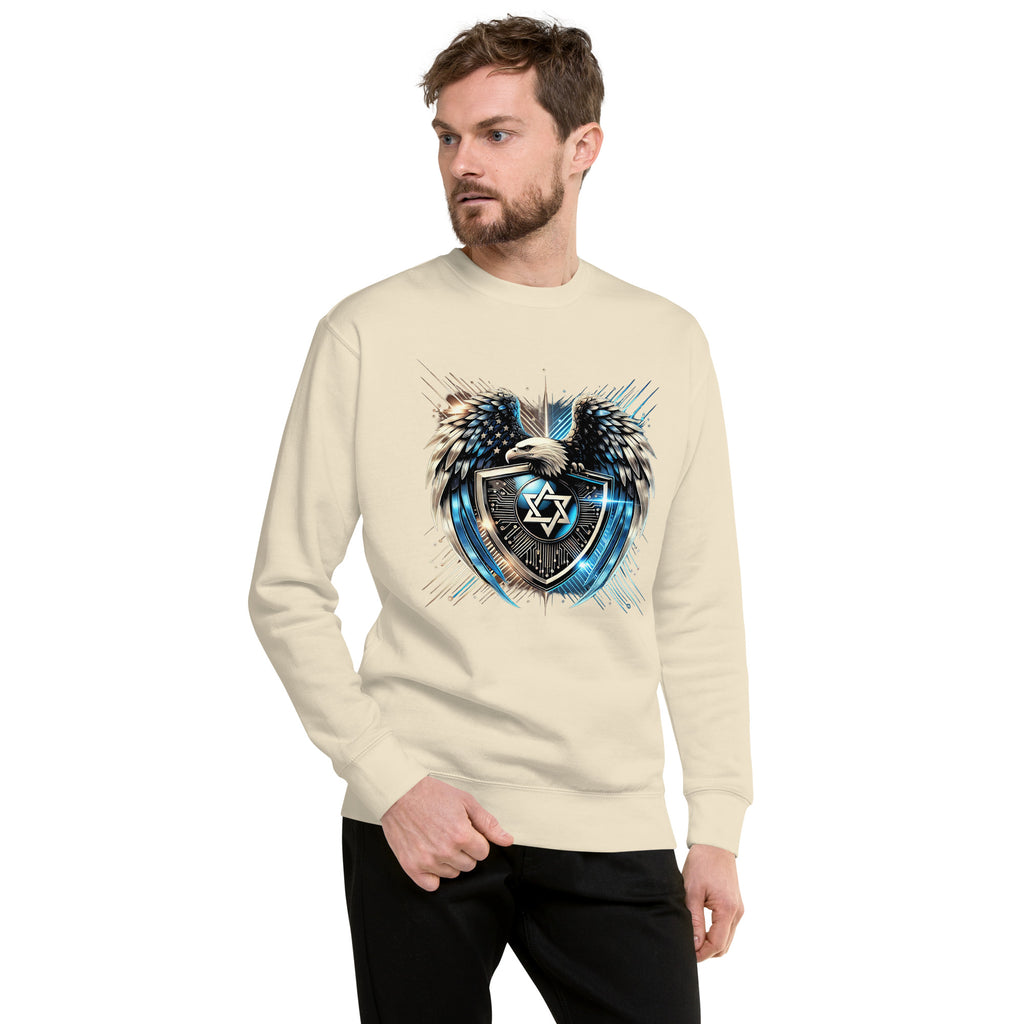 Galaxy Star of David Premium Sweatshirt - American Zionist