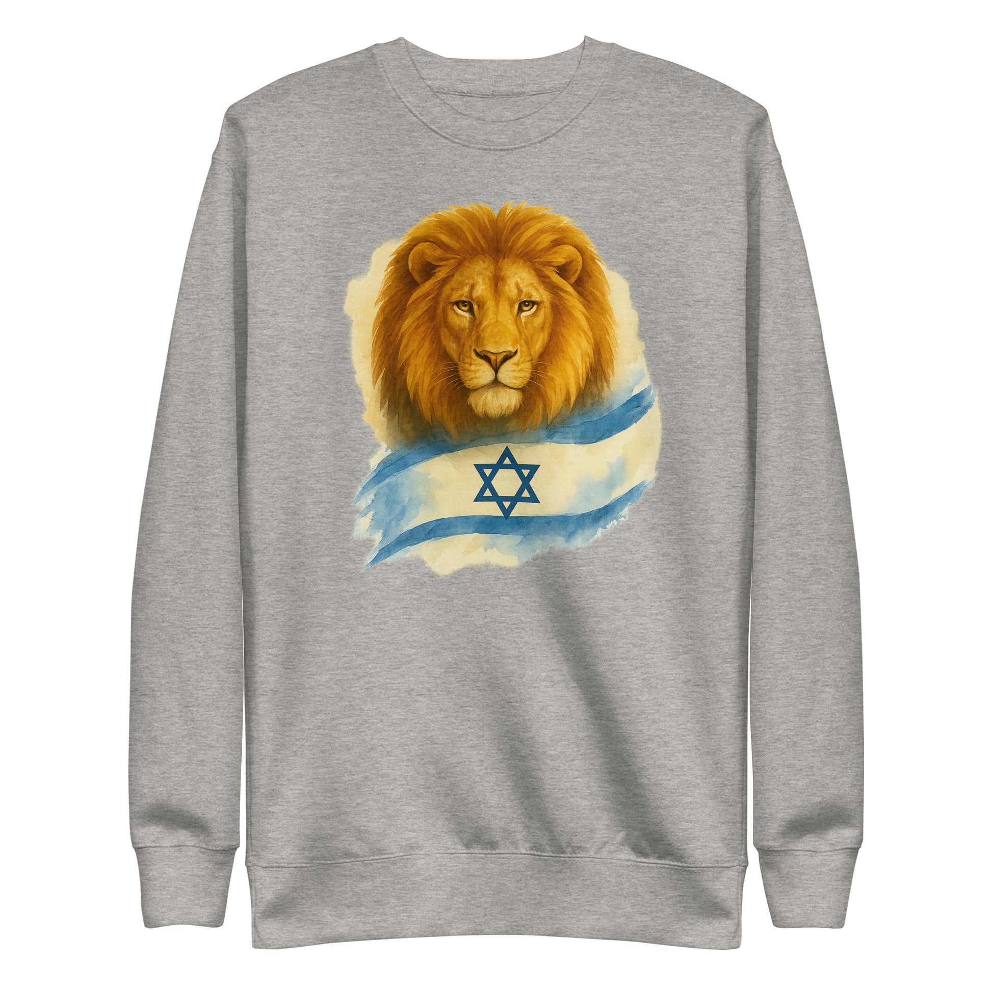 Lion Of Israel Unisex Premium Sweatshirt - American Zionist