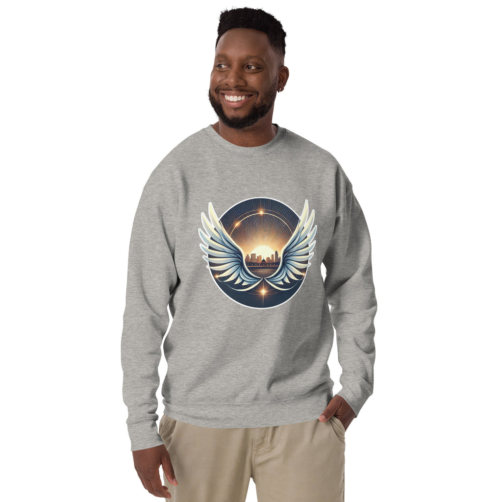 Sunrise Wings Premium Sweatshirt - American Zionist