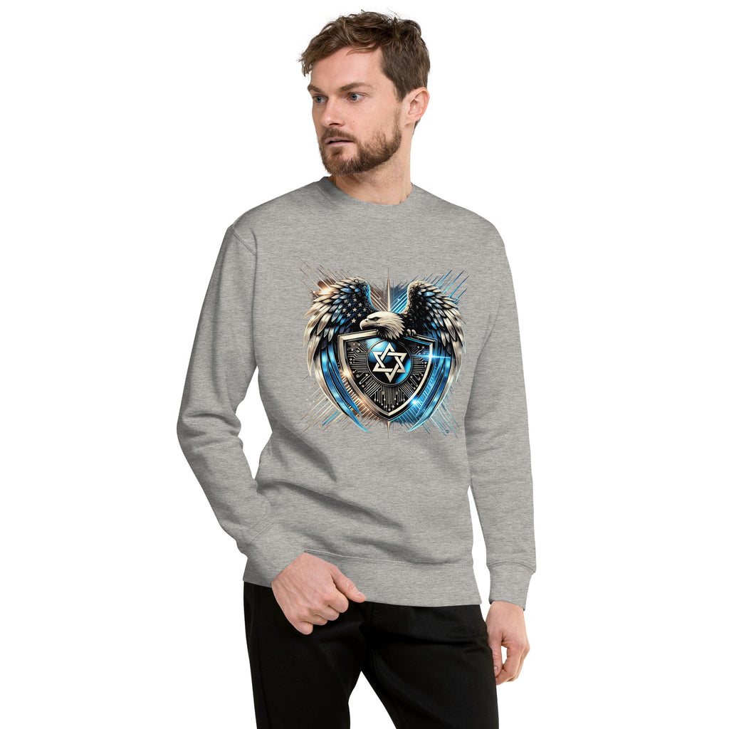 Galaxy Star of David Premium Sweatshirt - American Zionist