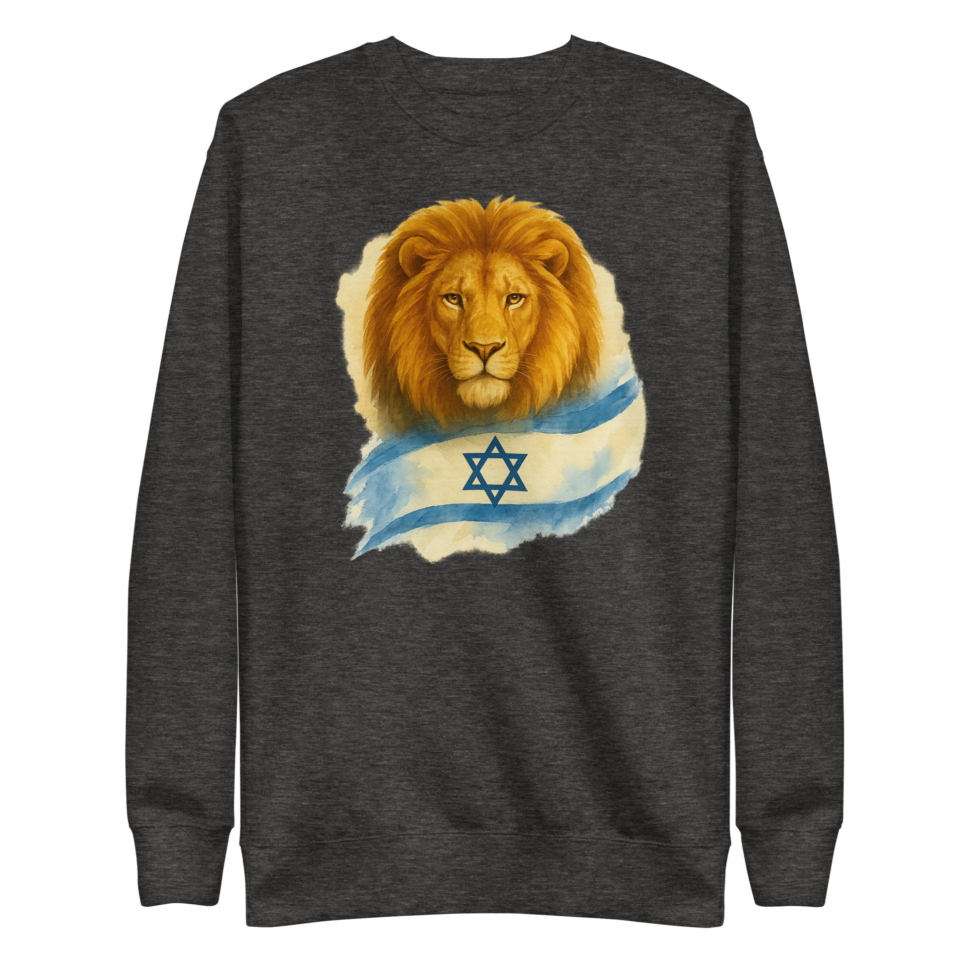 Lion Of Israel Unisex Premium Sweatshirt - American Zionist