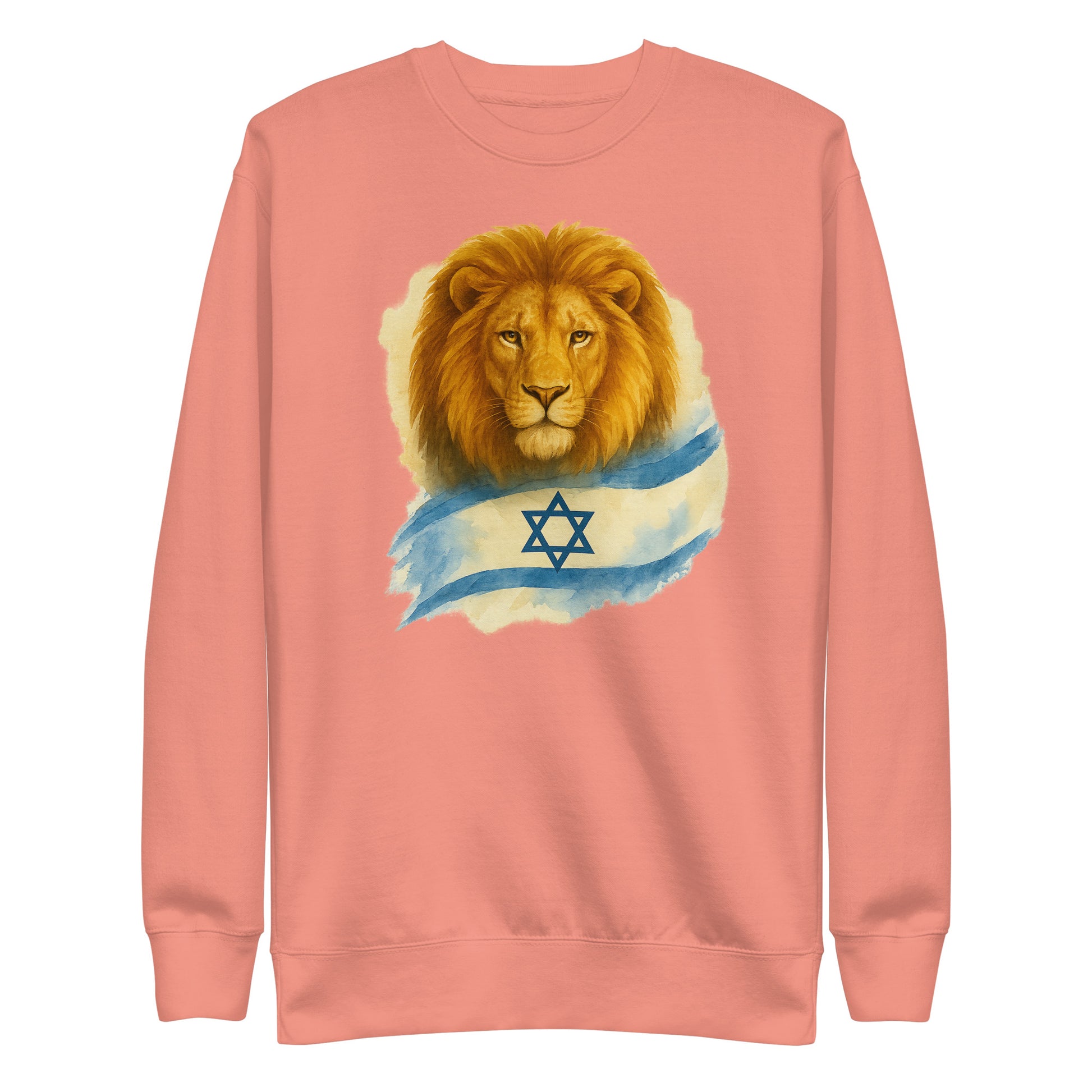 Lion Of Israel Unisex Premium Sweatshirt - American Zionist