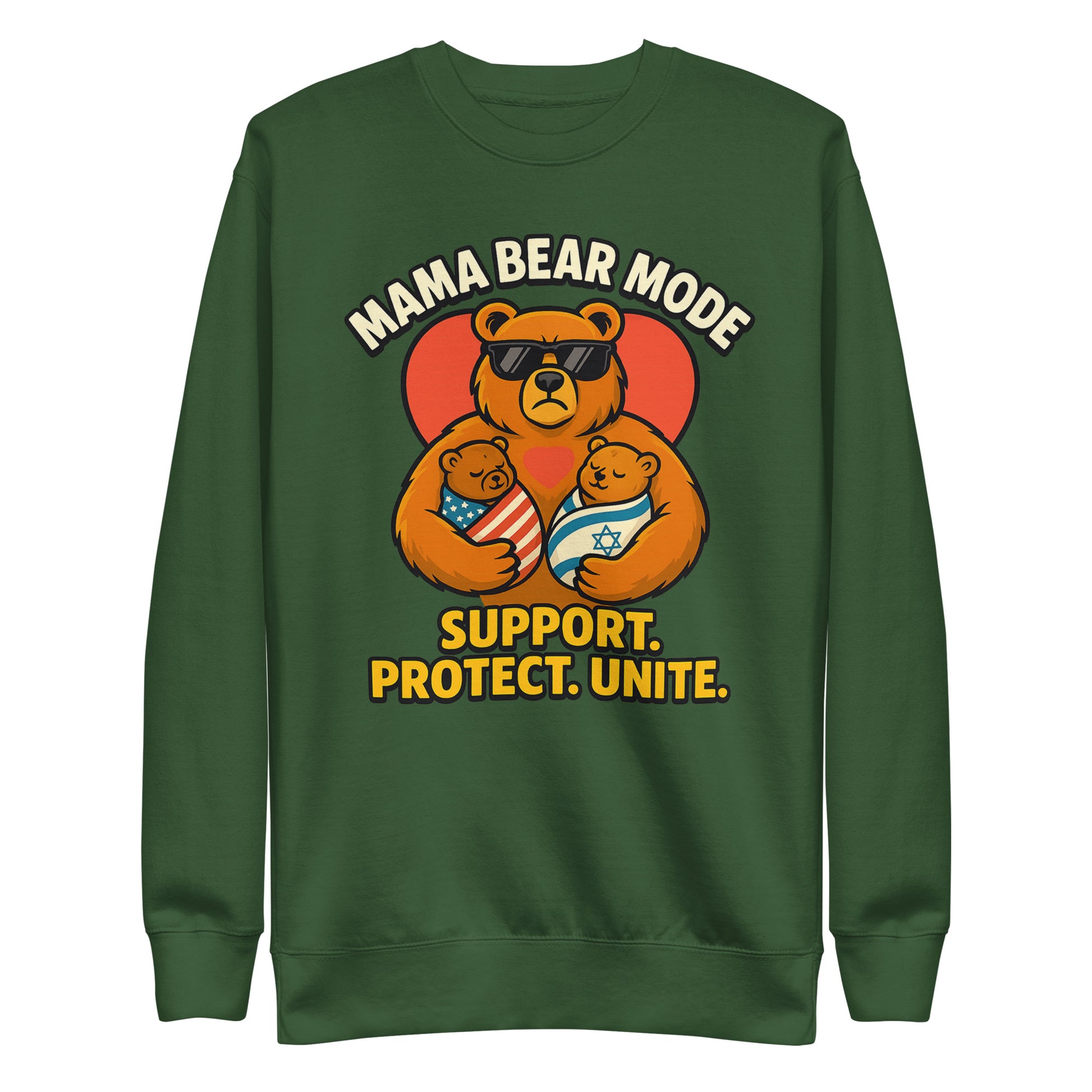 Mama Bear Mode Premium Sweatshirt - American Zionist
