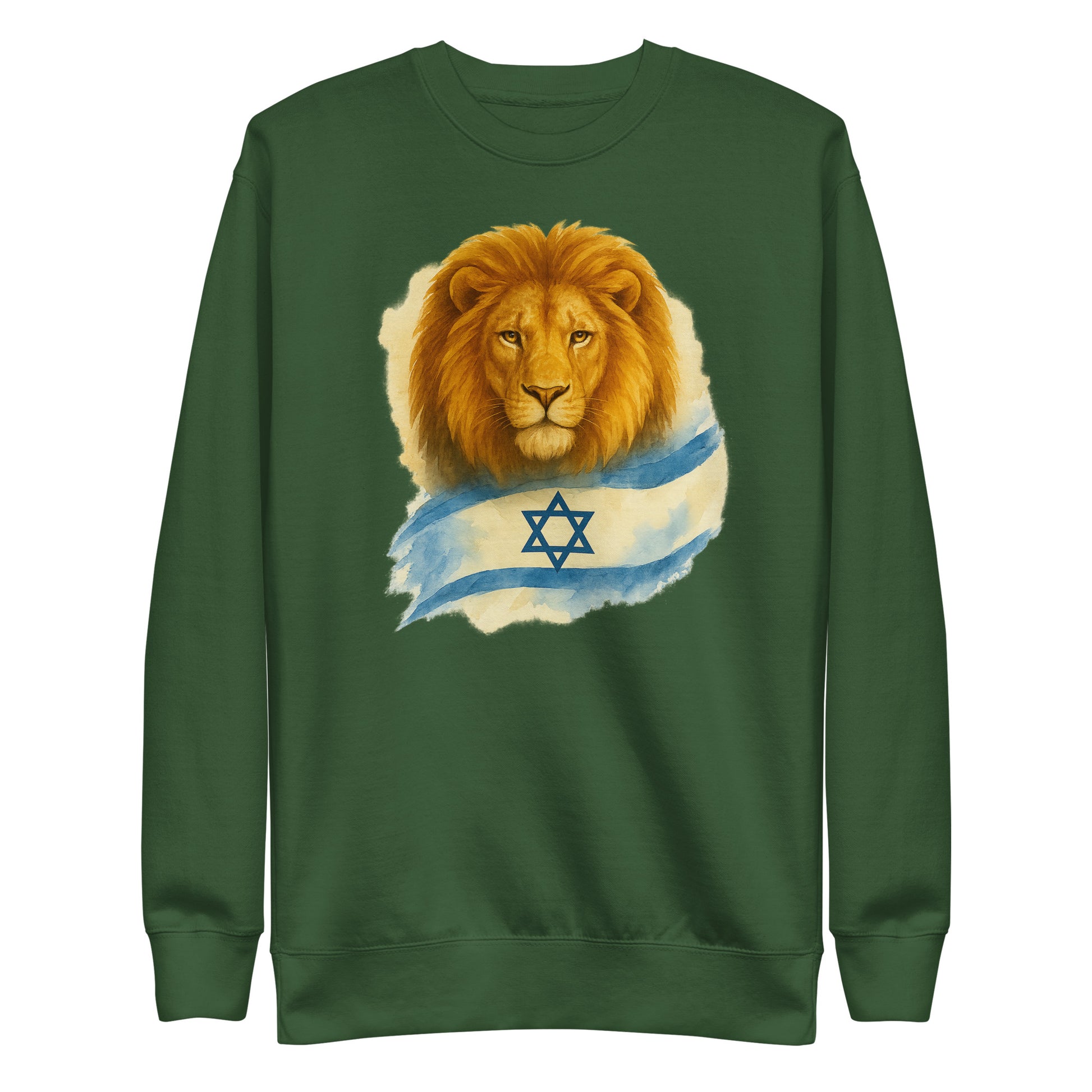 Lion Of Israel Unisex Premium Sweatshirt - American Zionist