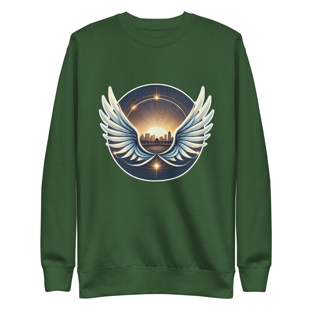 Sunrise Wings Premium Sweatshirt - American Zionist