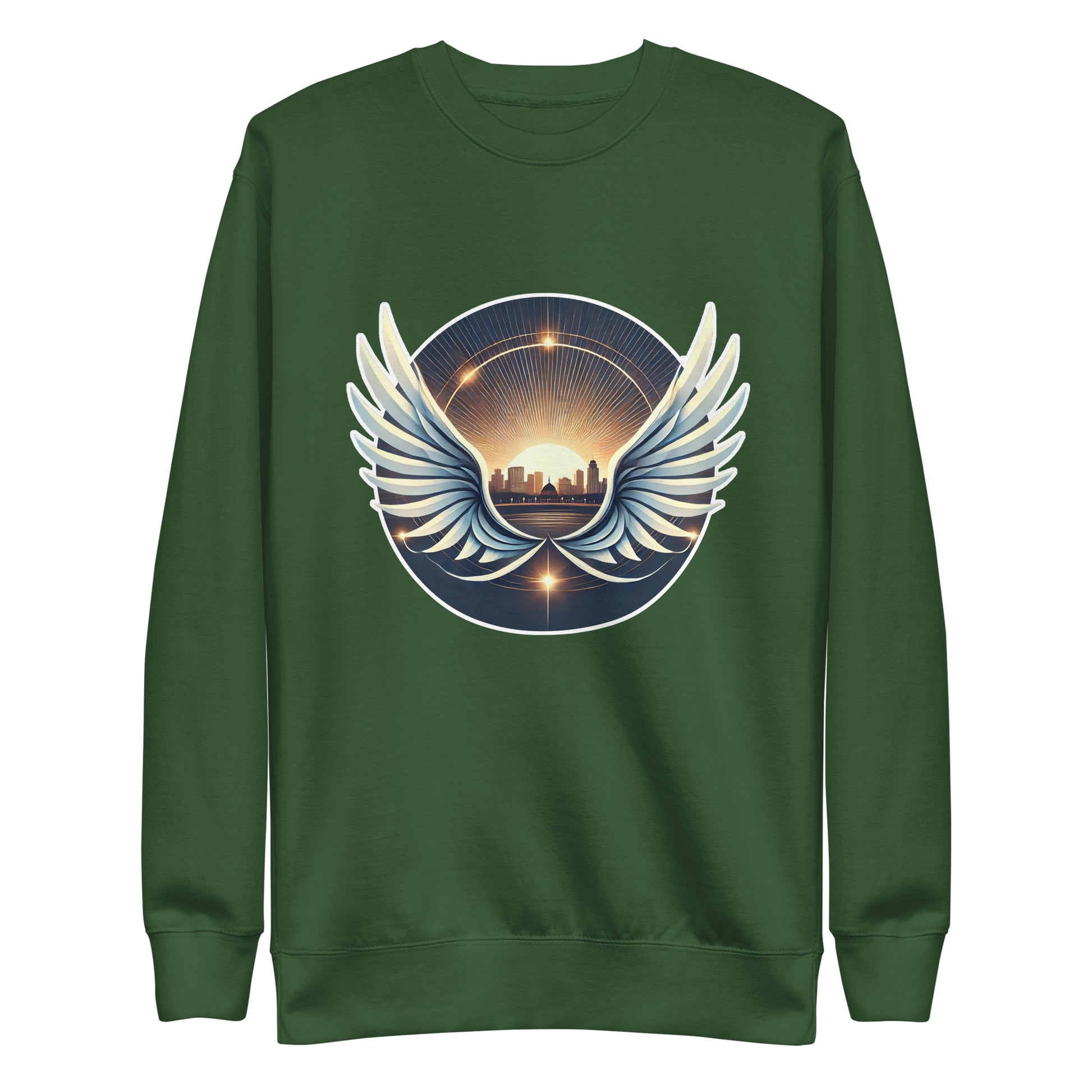 Sunrise Wings Premium Sweatshirt - American Zionist