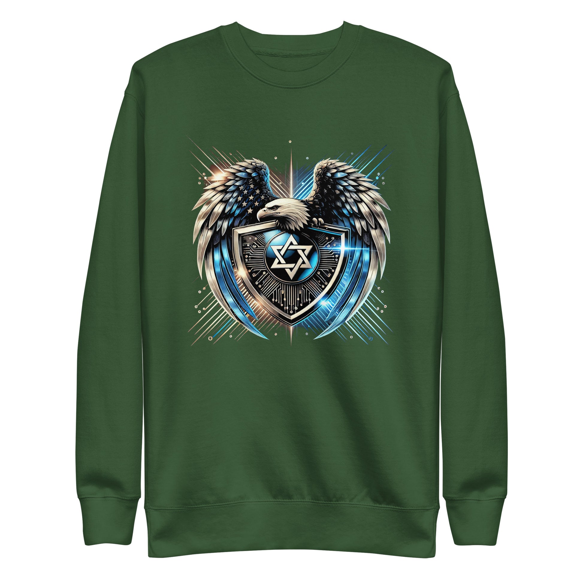 Galaxy Star of David Premium Sweatshirt - American Zionist