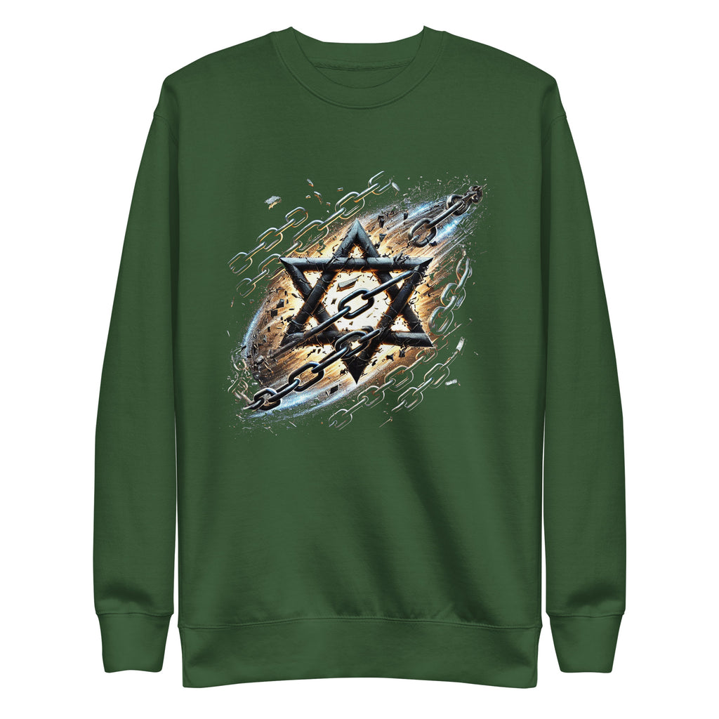 Wings of Zion Premium Sweatshirt - American Zionist