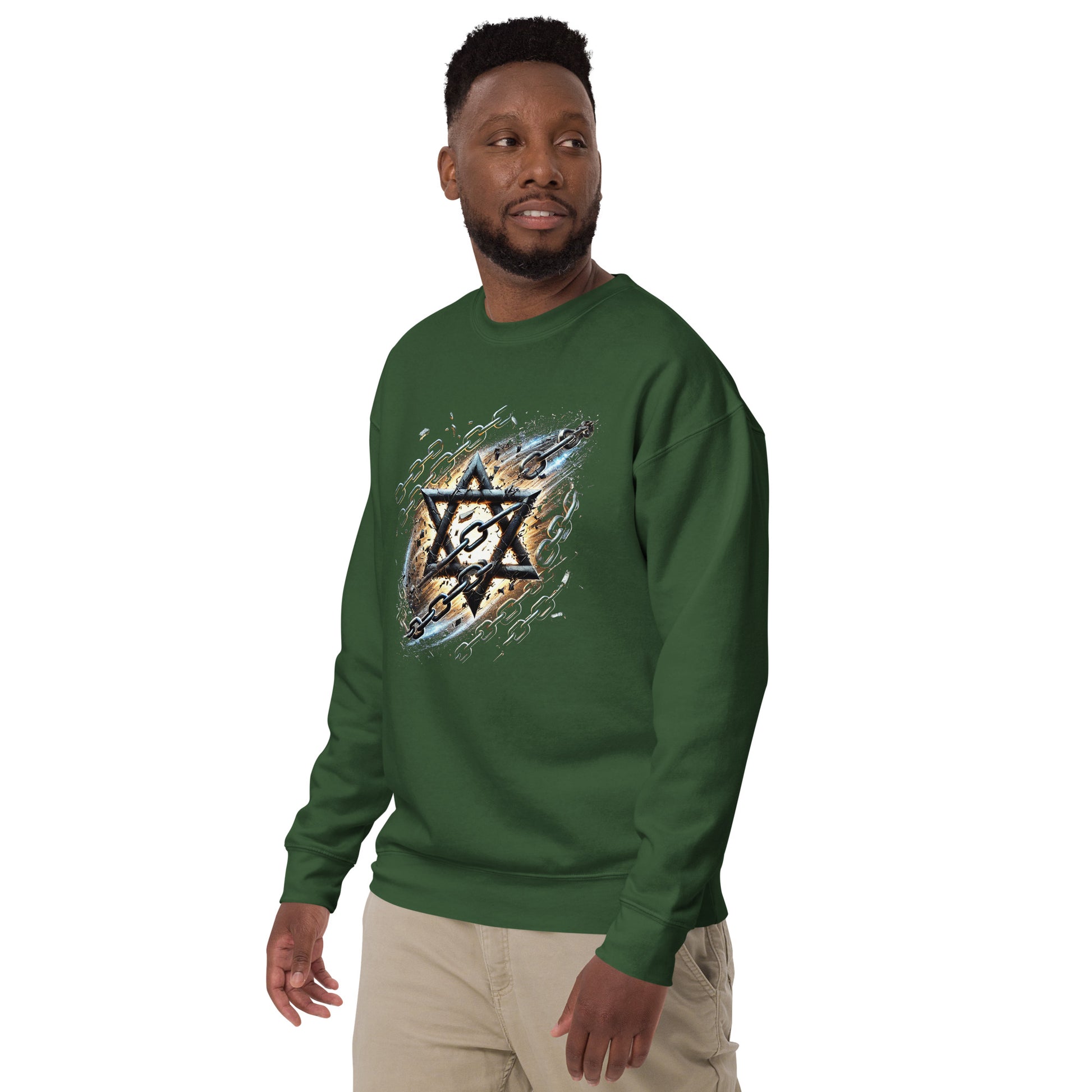 Wings of Zion Premium Sweatshirt - American Zionist