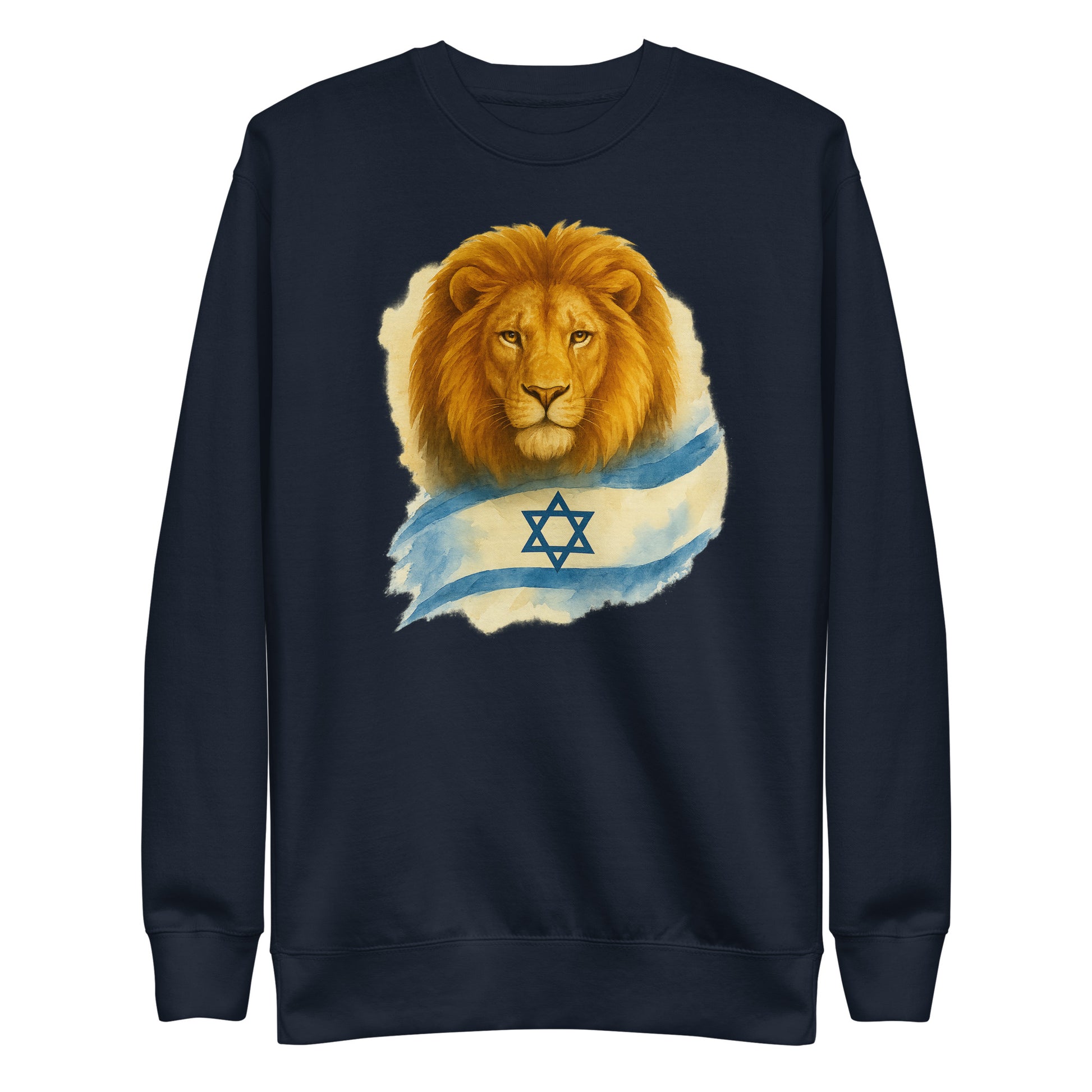 Lion Of Israel Unisex Premium Sweatshirt - American Zionist