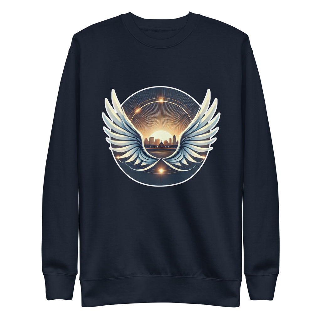 Sunrise Wings Premium Sweatshirt - American Zionist