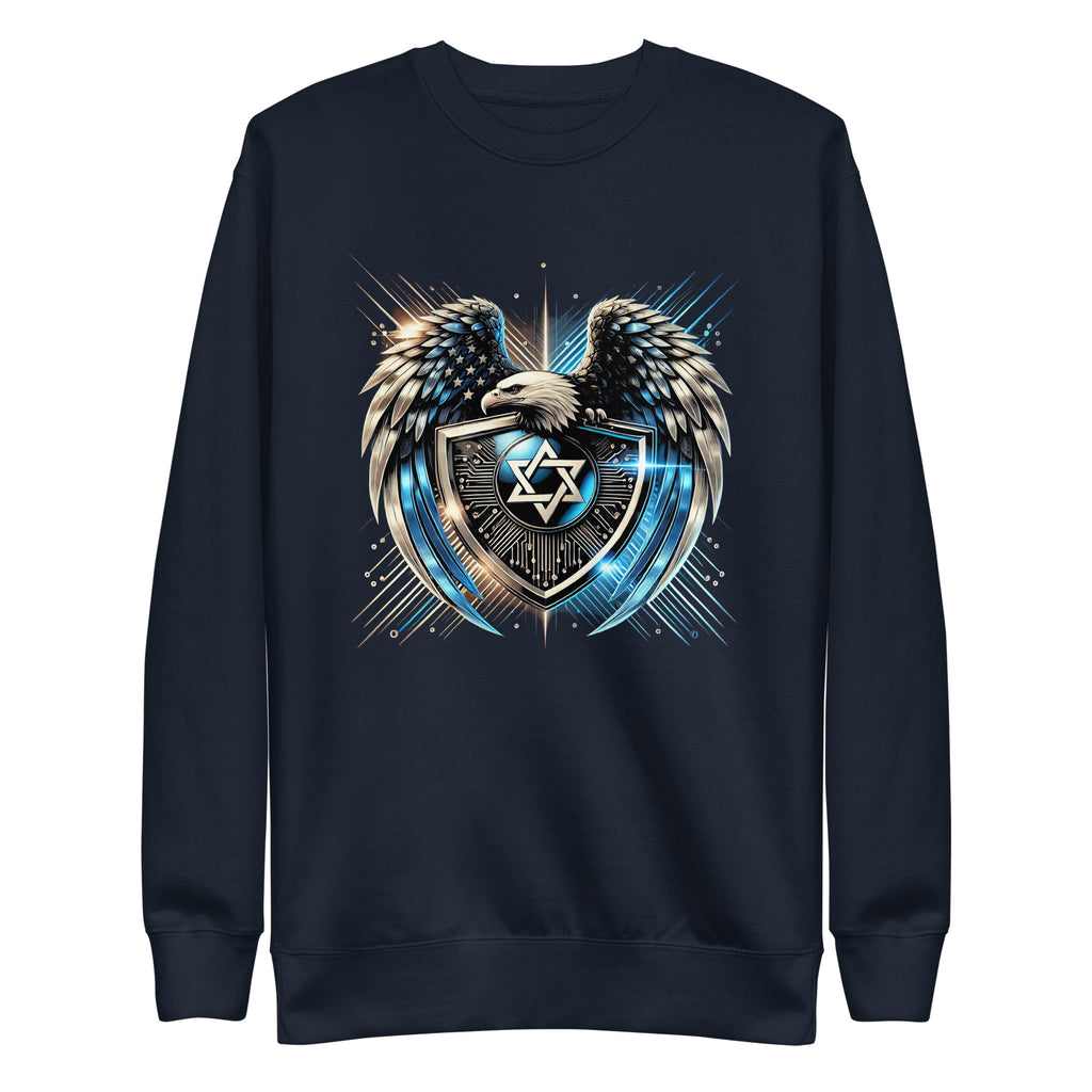 Galaxy Star of David Premium Sweatshirt - American Zionist