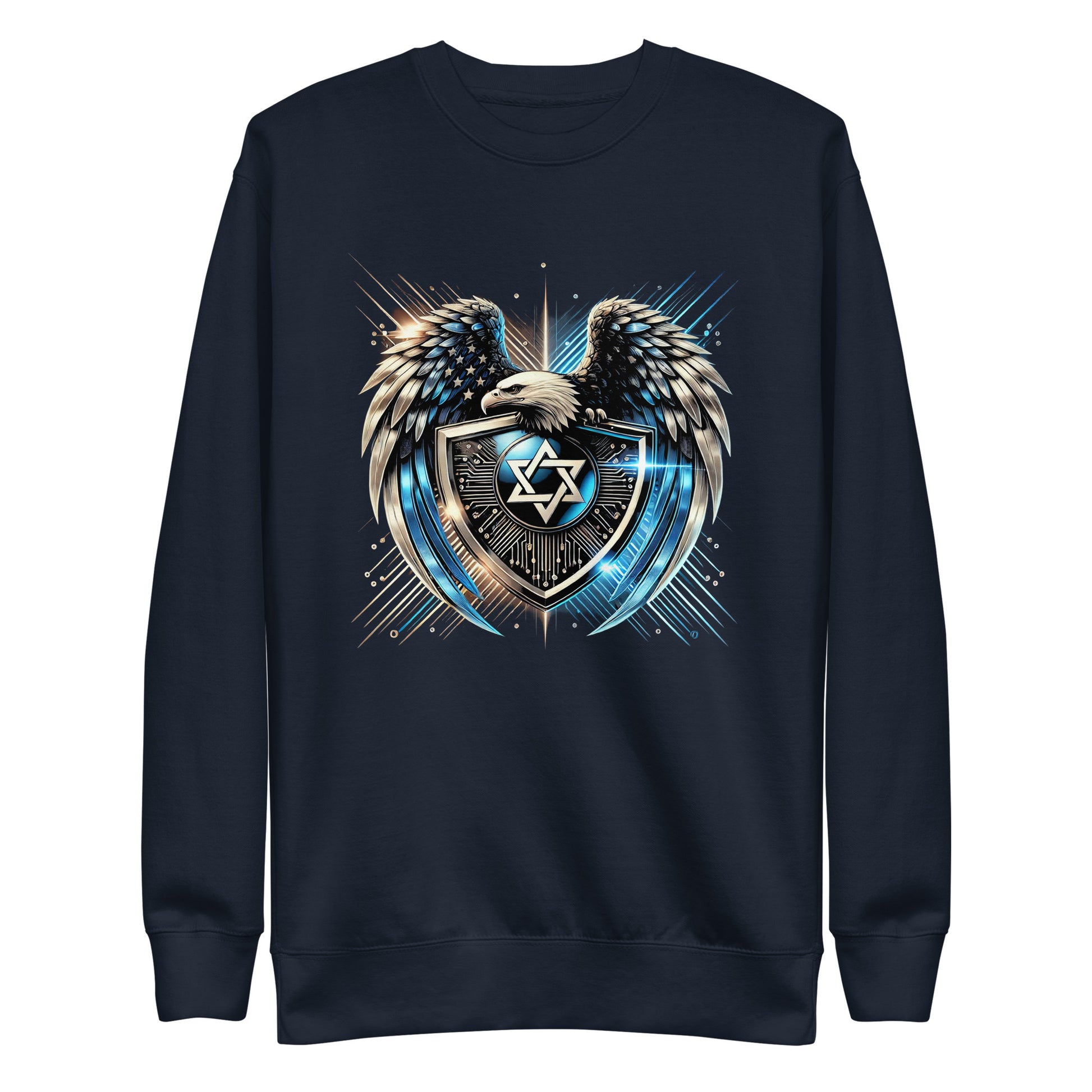 Galaxy Star of David Premium Sweatshirt - American Zionist