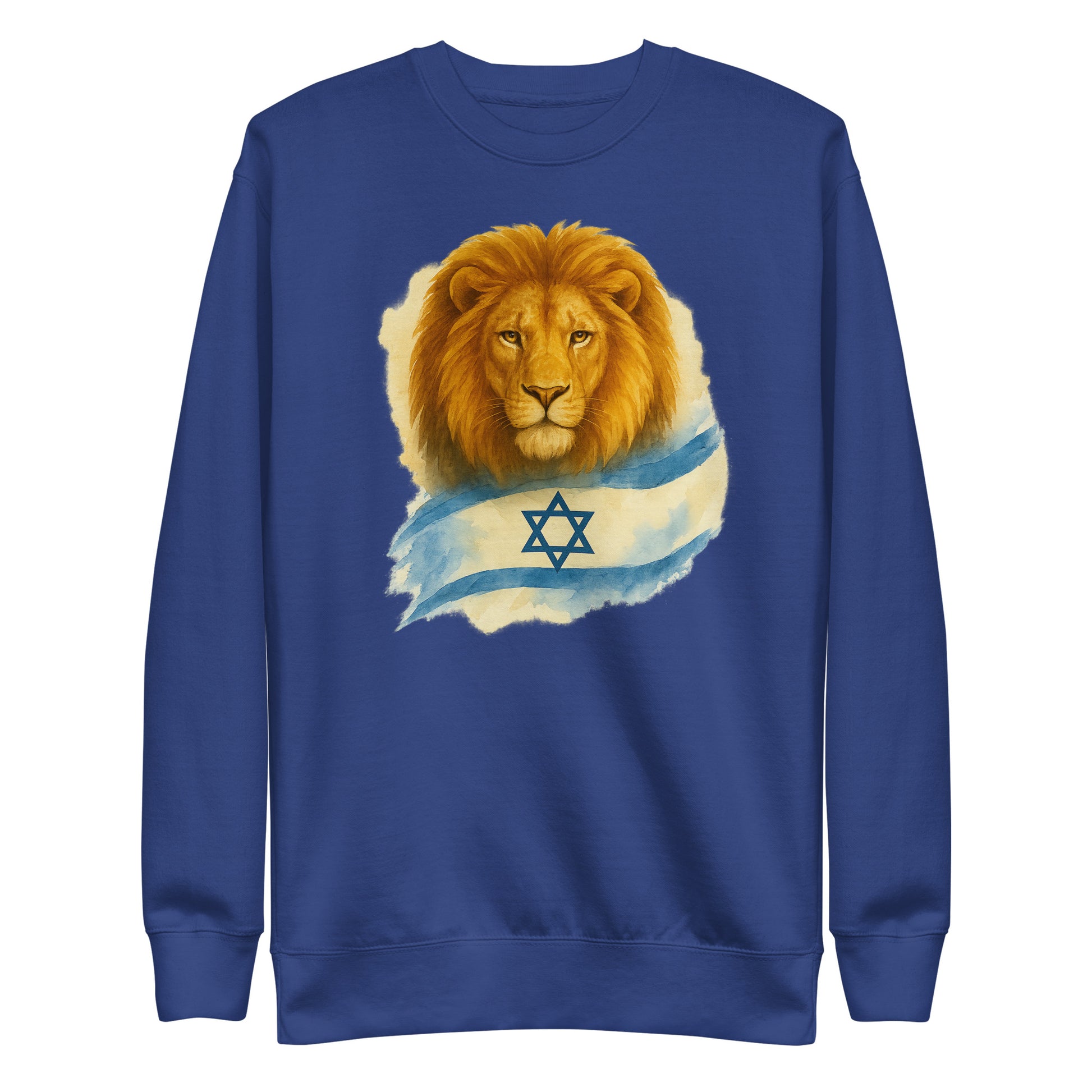 Lion Of Israel Unisex Premium Sweatshirt - American Zionist