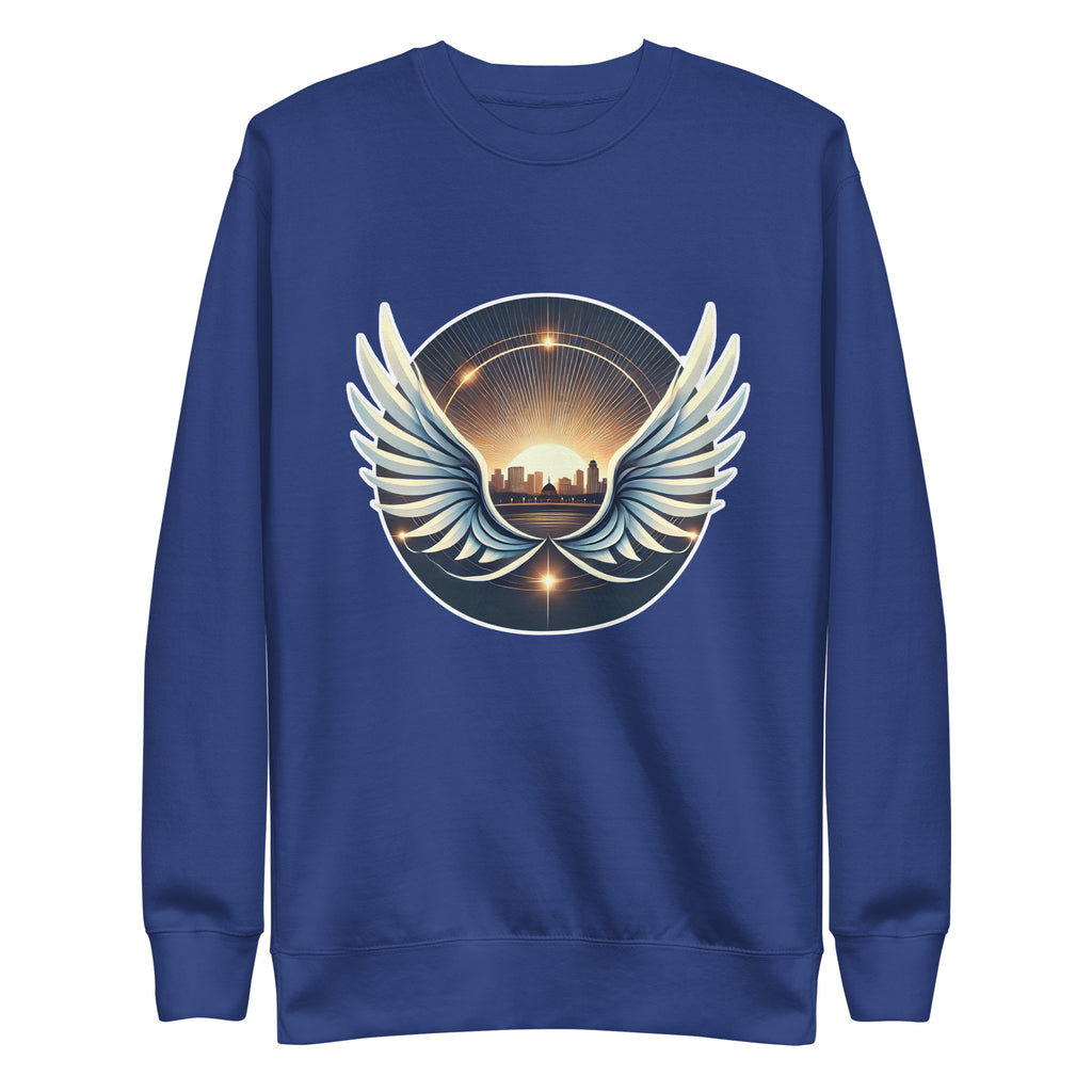 Sunrise Wings Premium Sweatshirt - American Zionist