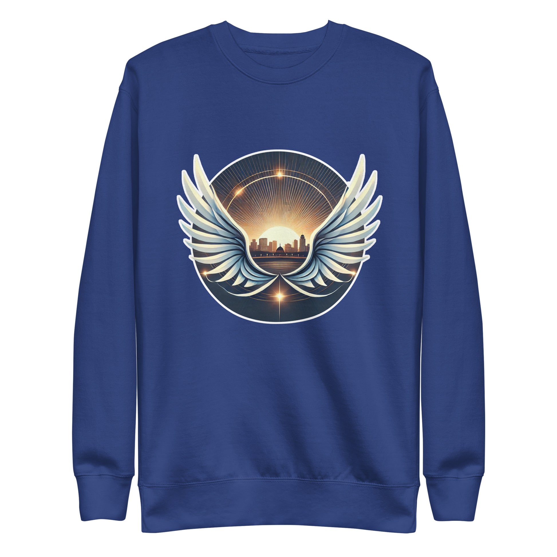 Sunrise Wings Premium Sweatshirt - American Zionist