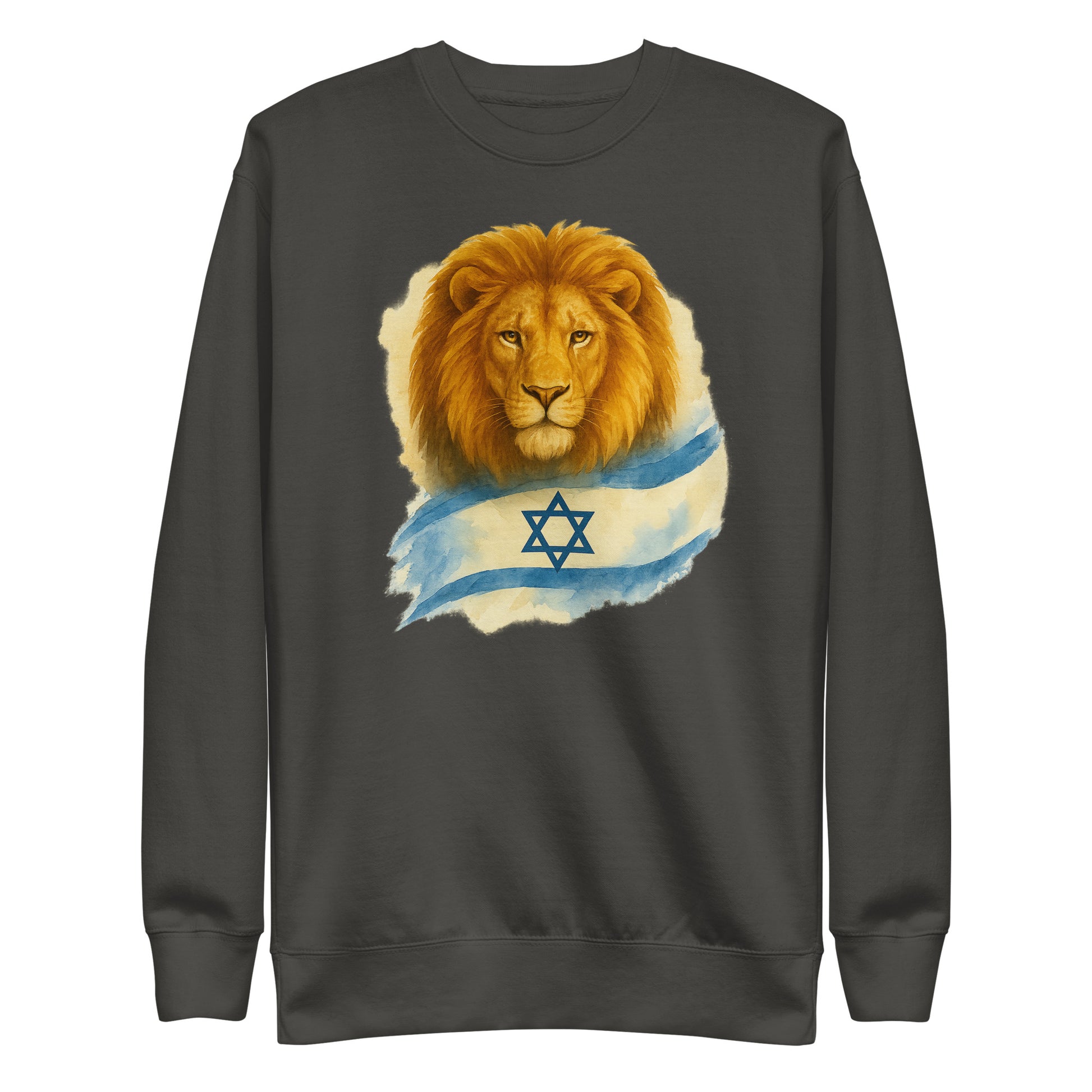 Lion Of Israel Unisex Premium Sweatshirt - American Zionist
