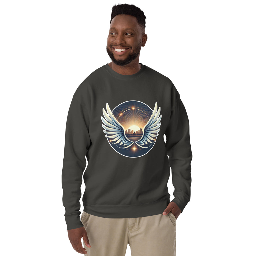 Sunrise Wings Premium Sweatshirt - American Zionist