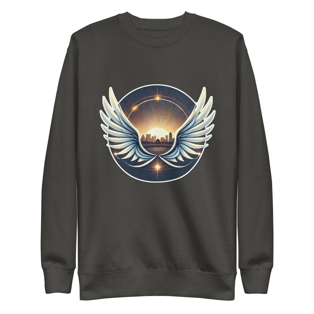Sunrise Wings Premium Sweatshirt - American Zionist