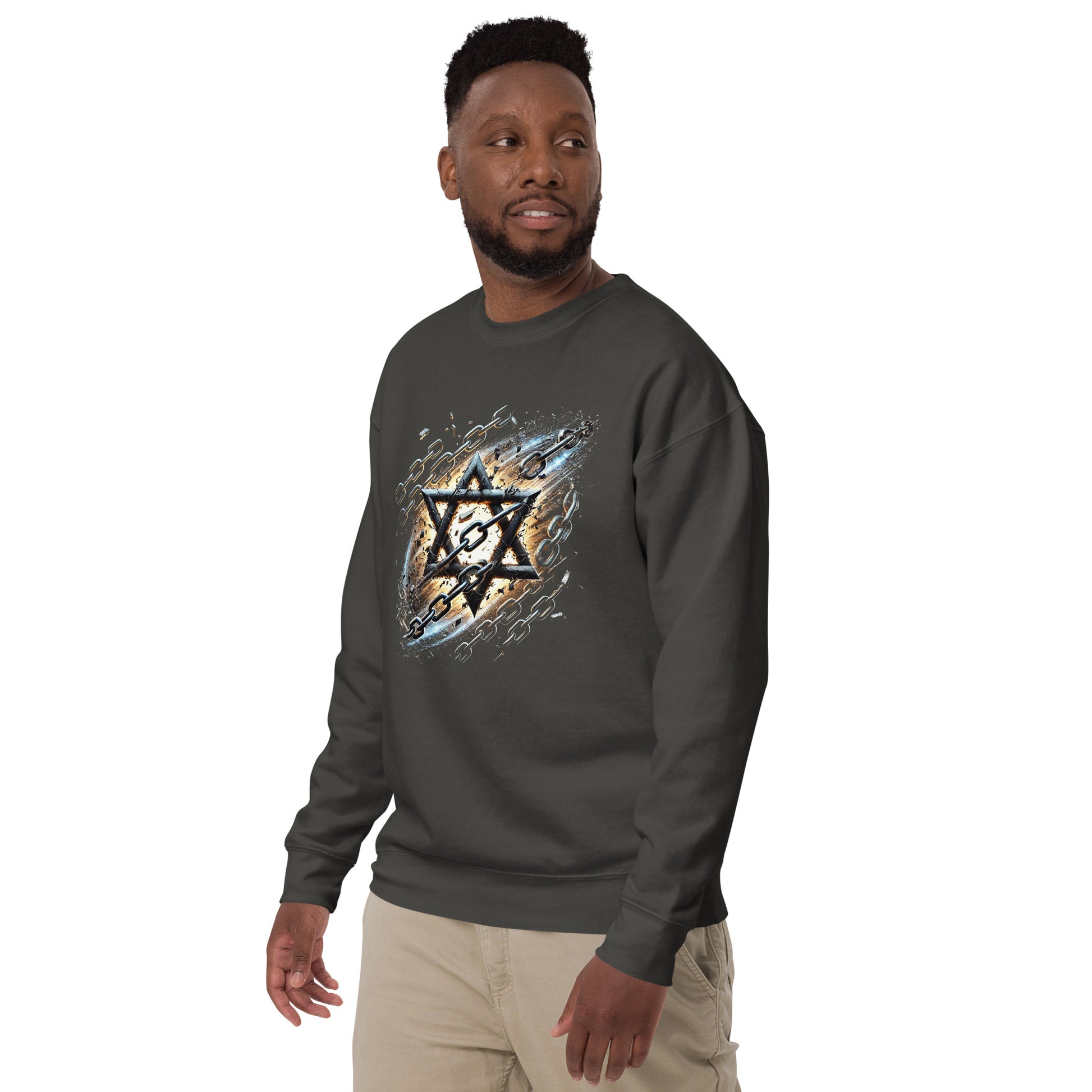 Wings of Zion Premium Sweatshirt - American Zionist