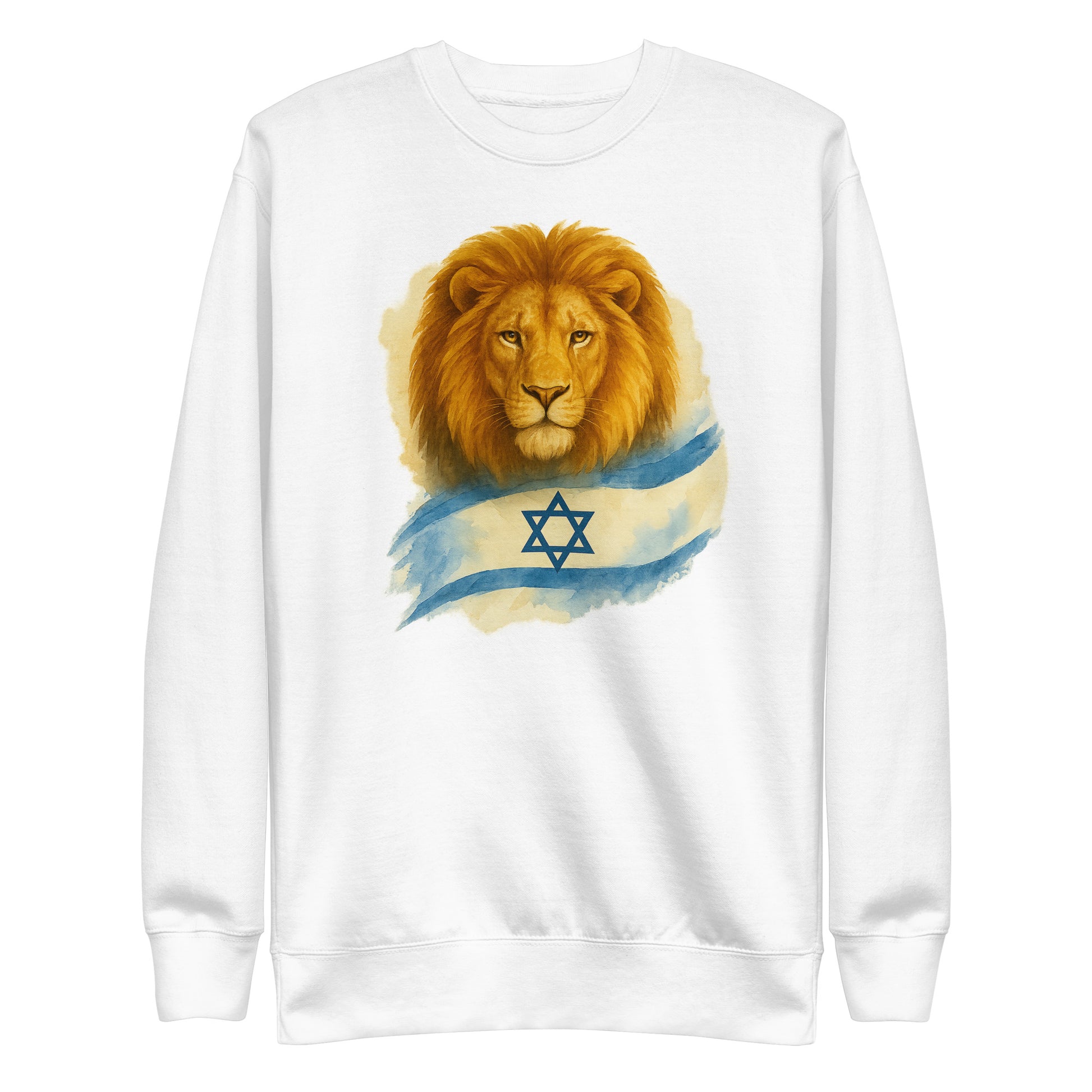 Lion Of Israel Unisex Premium Sweatshirt - American Zionist